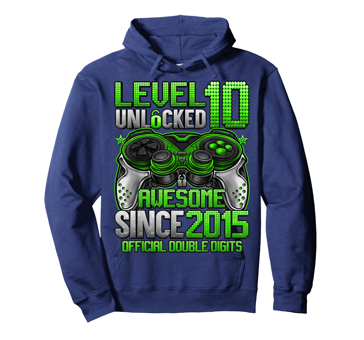 Official Double Digits Level 10 Unlocked 10th Birthday Boy T-Shirt