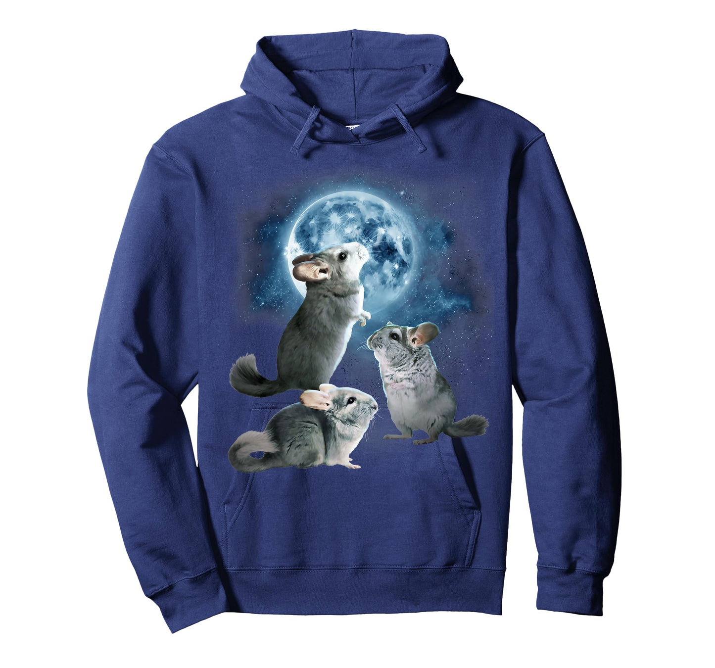 Funny Chinchilla Shirt - Chinchillas Howling at the Moon T-Shirt