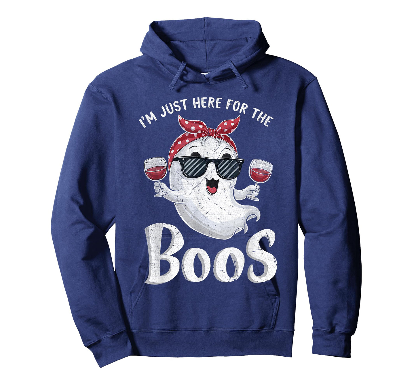 I'm Just Here for the Boos Funny Halloween Cute Ghost T-Shirt