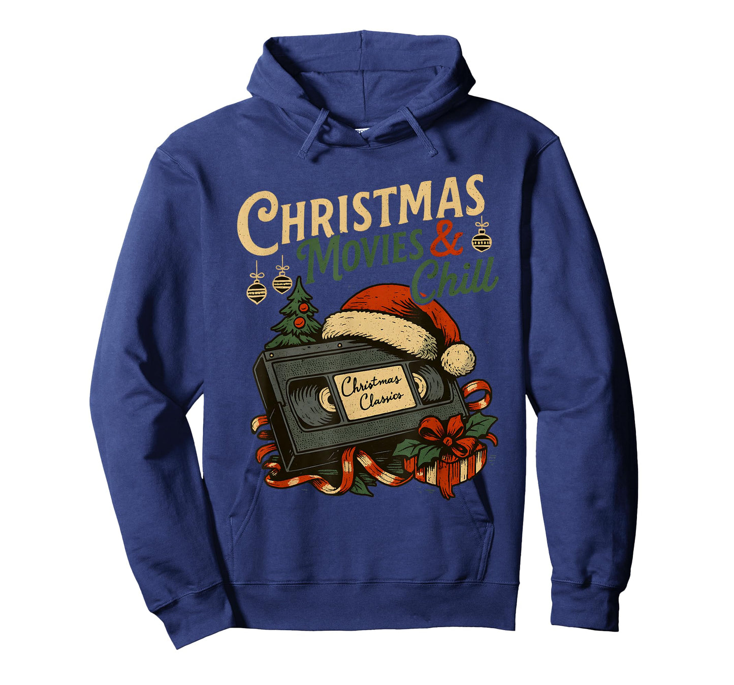 Christmas Movies Chill Vintage Tape Holiday Cozy T-Shirt
