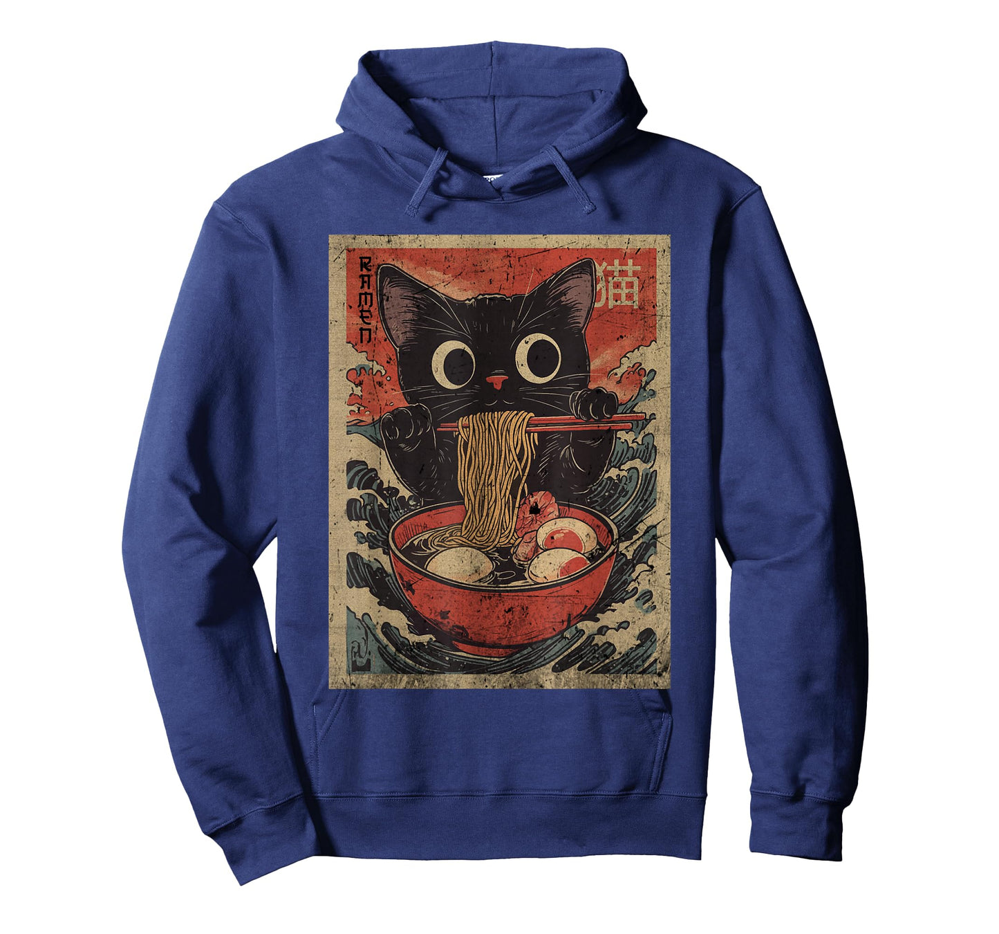 Anime Cat Ramen Japanese Funny Graphic Kawaii Cat Anime T-Shirt