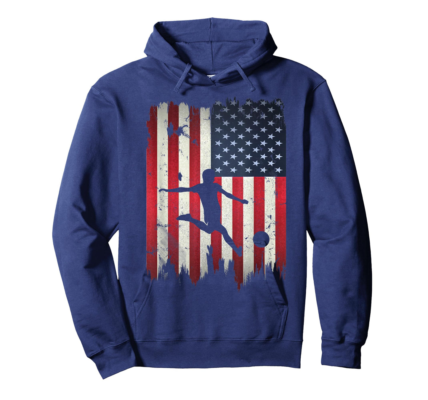 Soccer USA American Flag 4th of July Patriotic Sports T-Shirt
