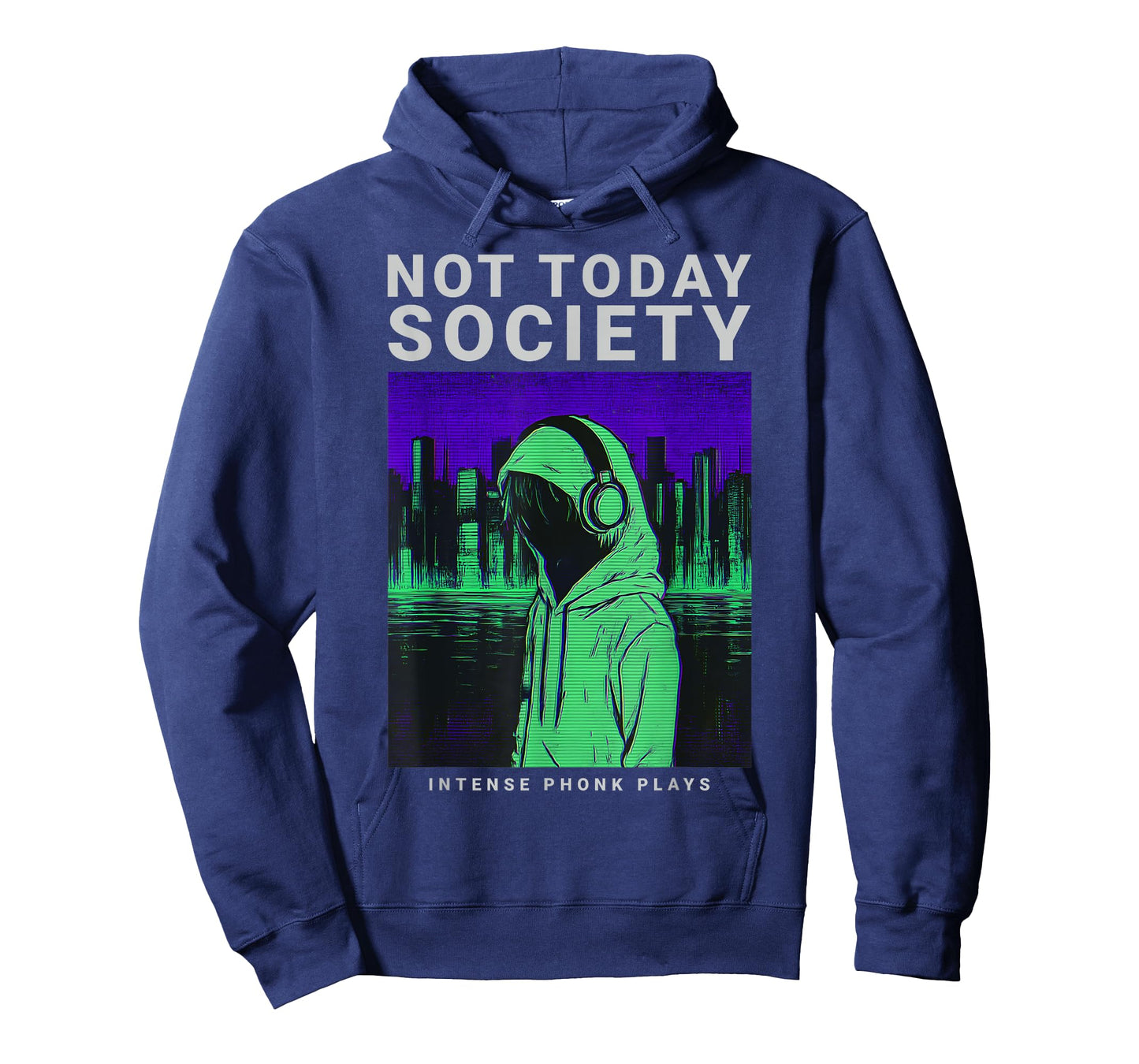 Urban NOT Today Society Phonk Retro City Moodwear Aesthetic T-Shirt
