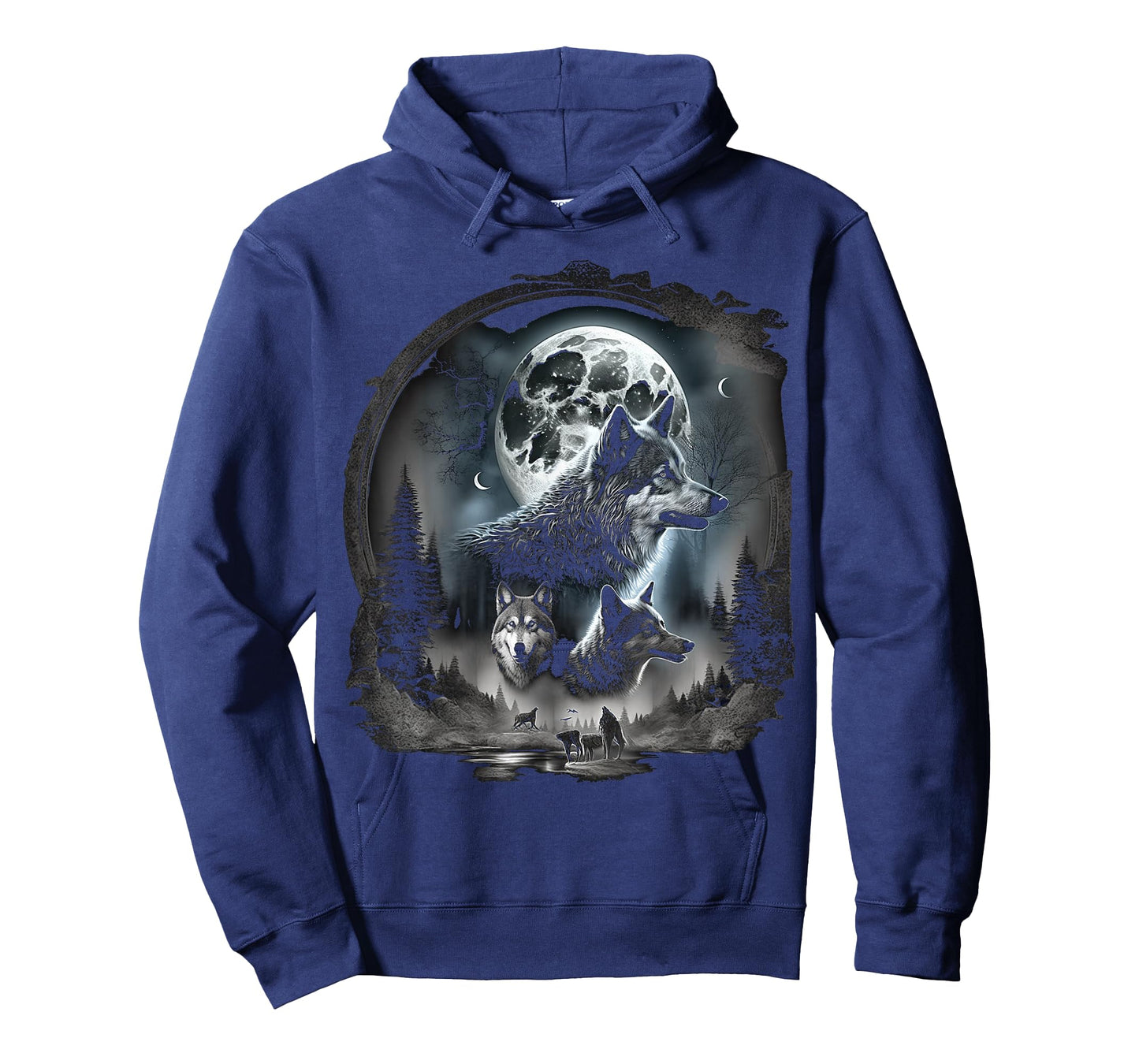 Wolves Howl to the Moon Wolf Wild Animals T-Shirt