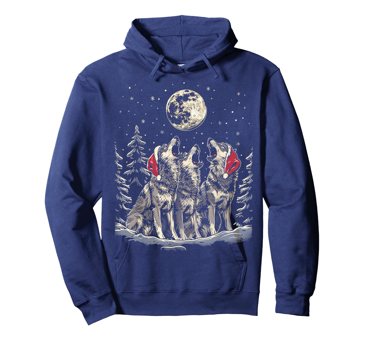 Wolf - Funny Merry Christmas Santa Matching Family Holiday T-Shirt