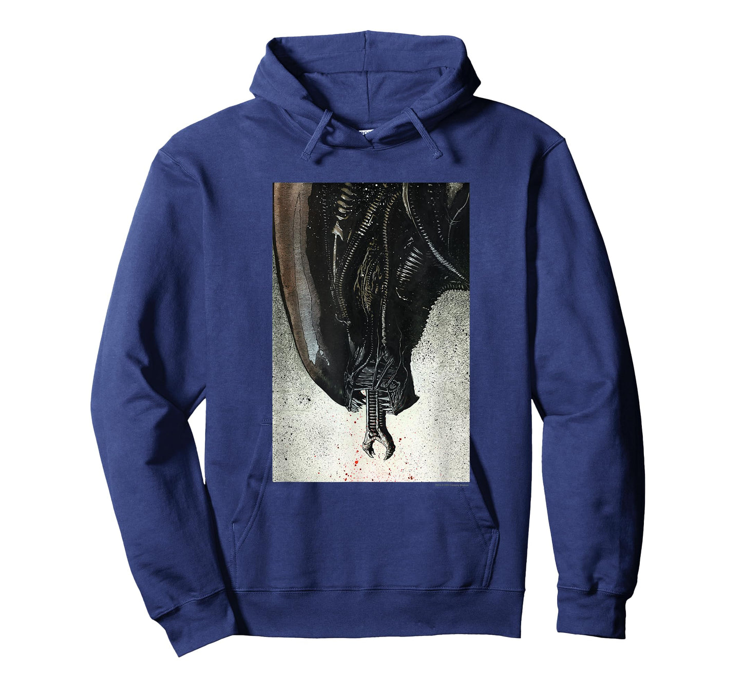 Aliens Iconic Xenomorph Big Head Paint Splatter Big Portrait T-Shirt