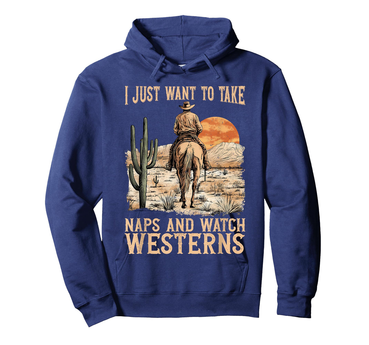 I Just Want to Take Naps and Watch Westerns Movie Lovers T-Shirt