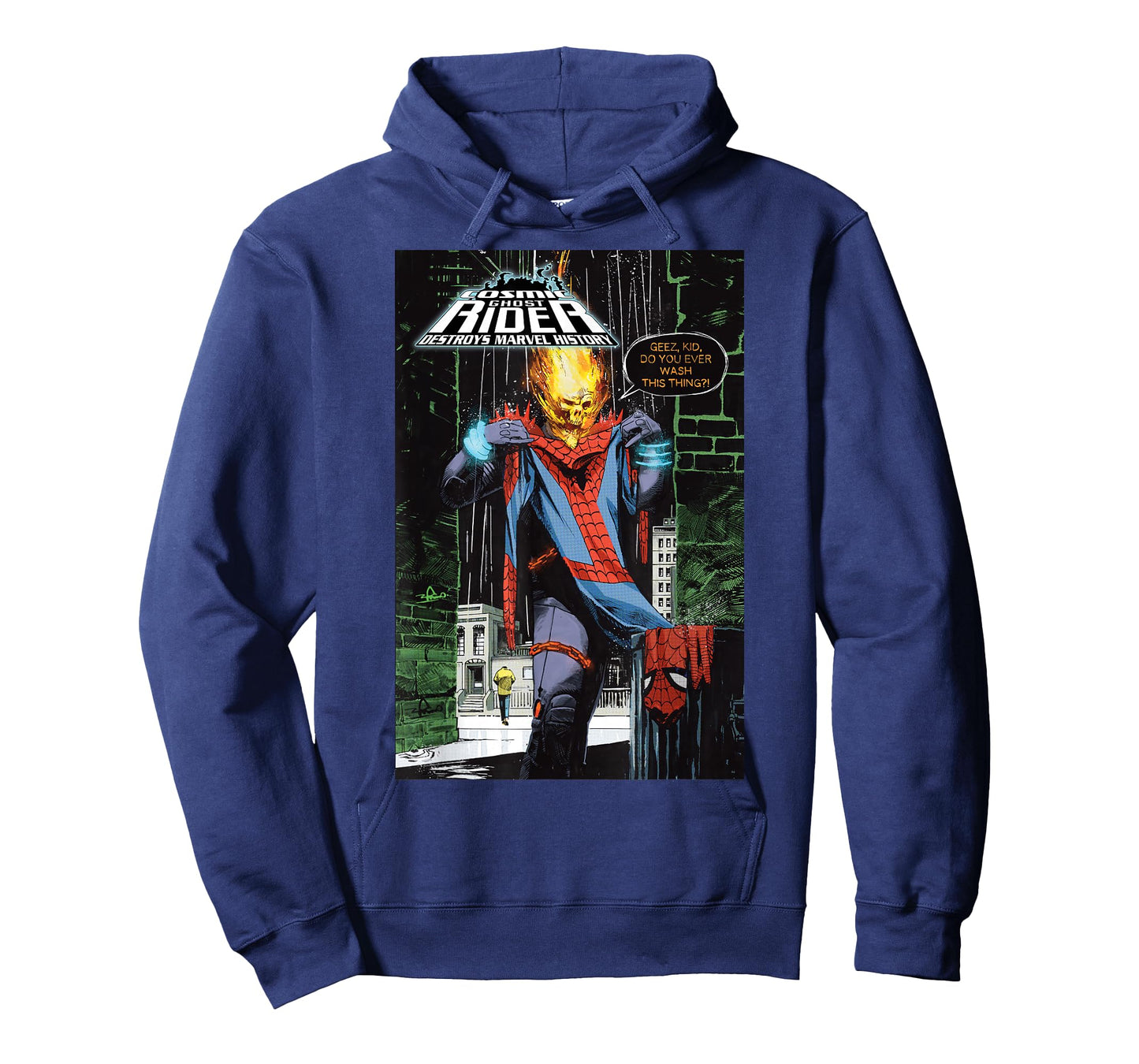 Marvel Ghost Rider Destroys Marvel History Comic Book Cover T-Shirt