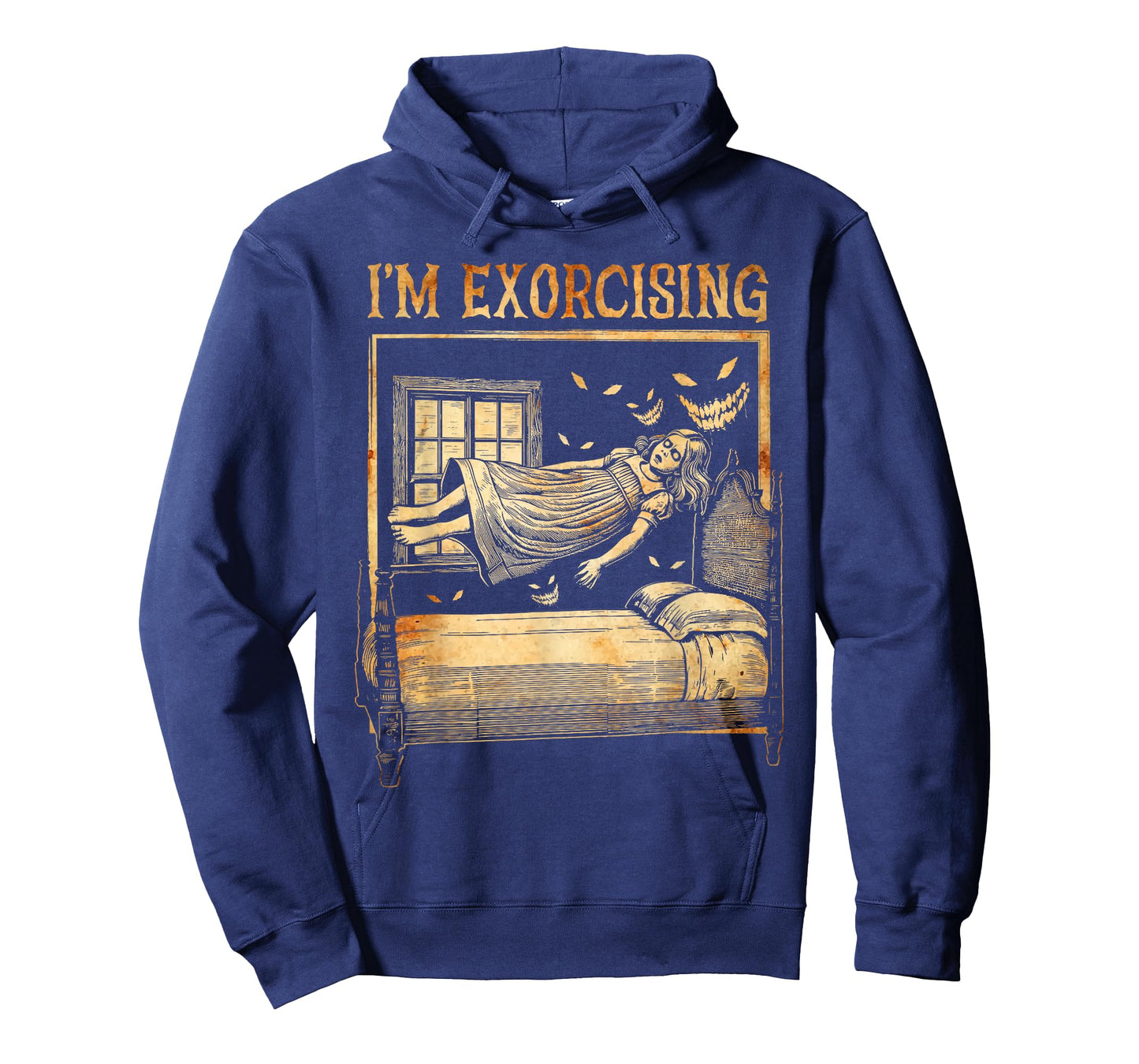 Halloween Fitness Horror Ghost I'm Exorcising Funny Gym T-Shirt