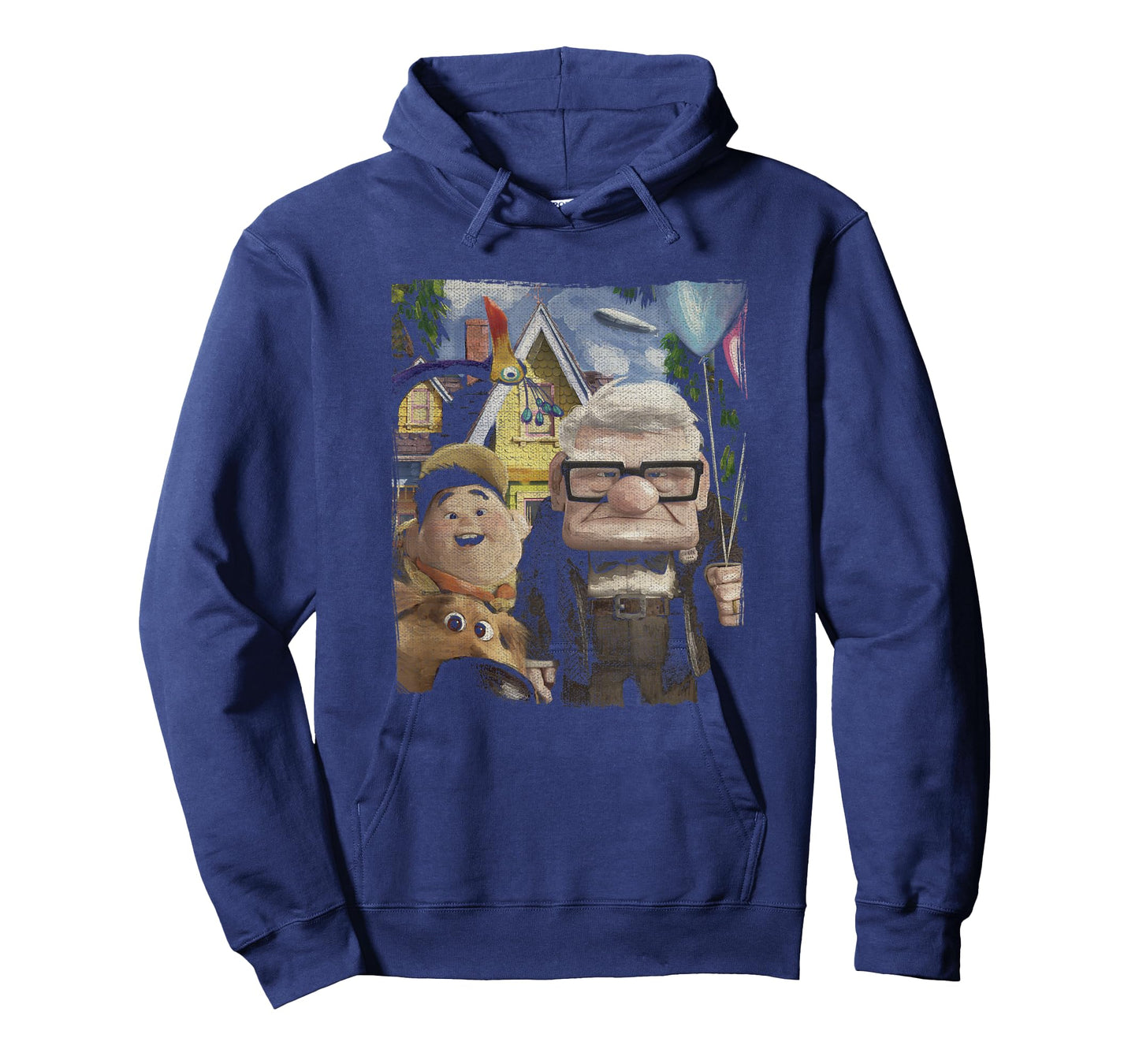 Disney Pixar Up Carl Russell Dug & Kevin Vintage Painting T-Shirt