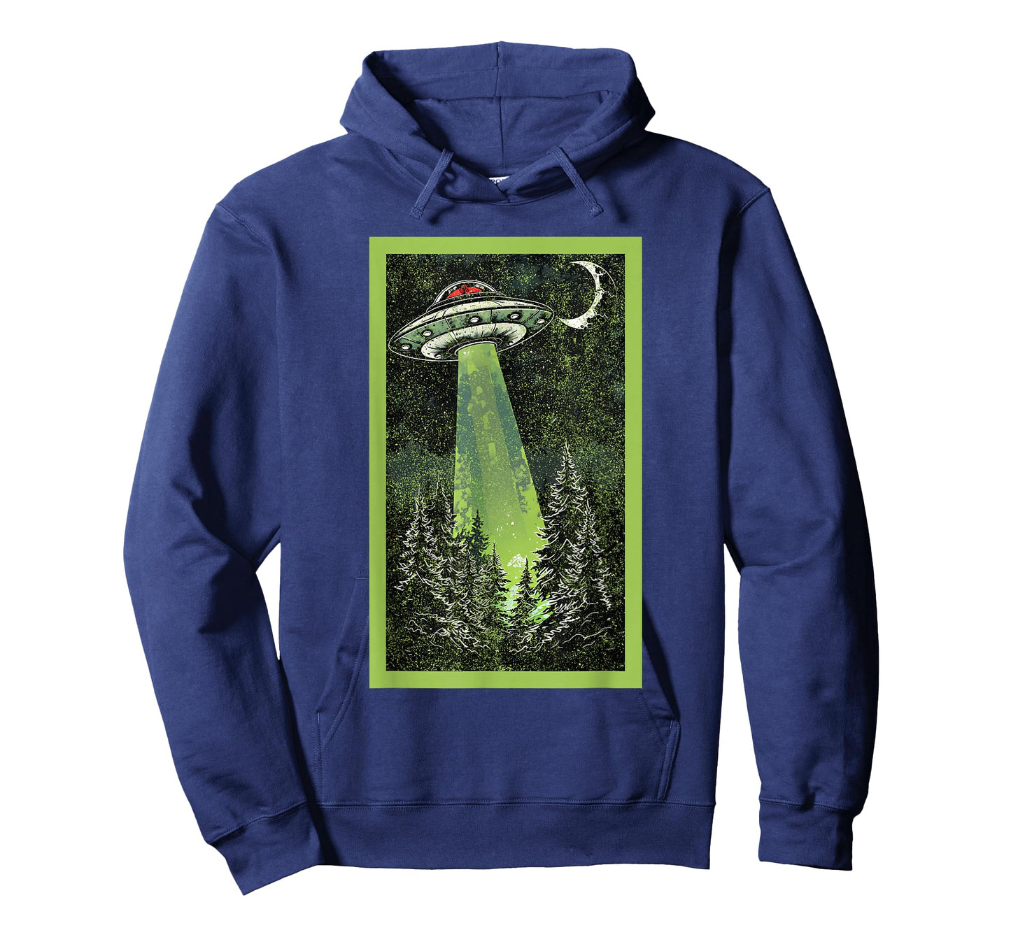 Vintage UFO Art Alien Abduction Graphic Flying Saucer Space T-Shirt