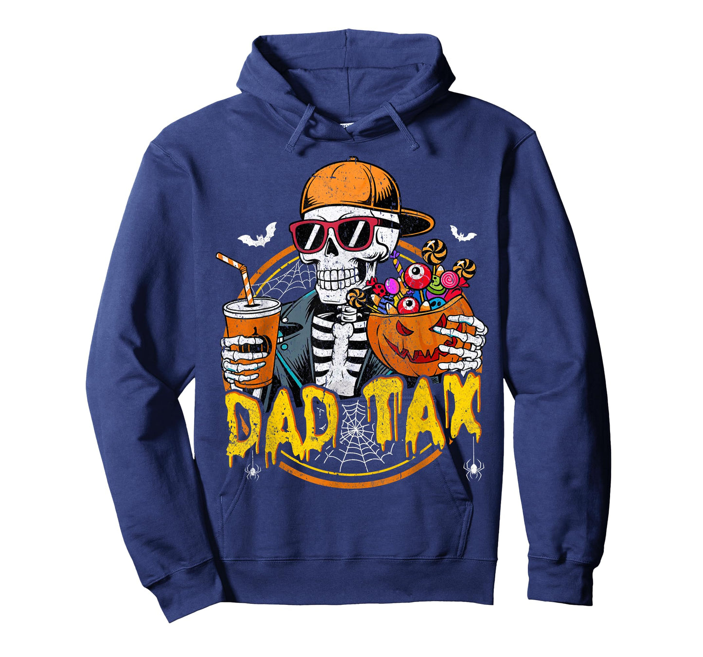 Dad Tax Skeleton Halloween Costume Candy Pumpkin Dad Joke T-Shirt