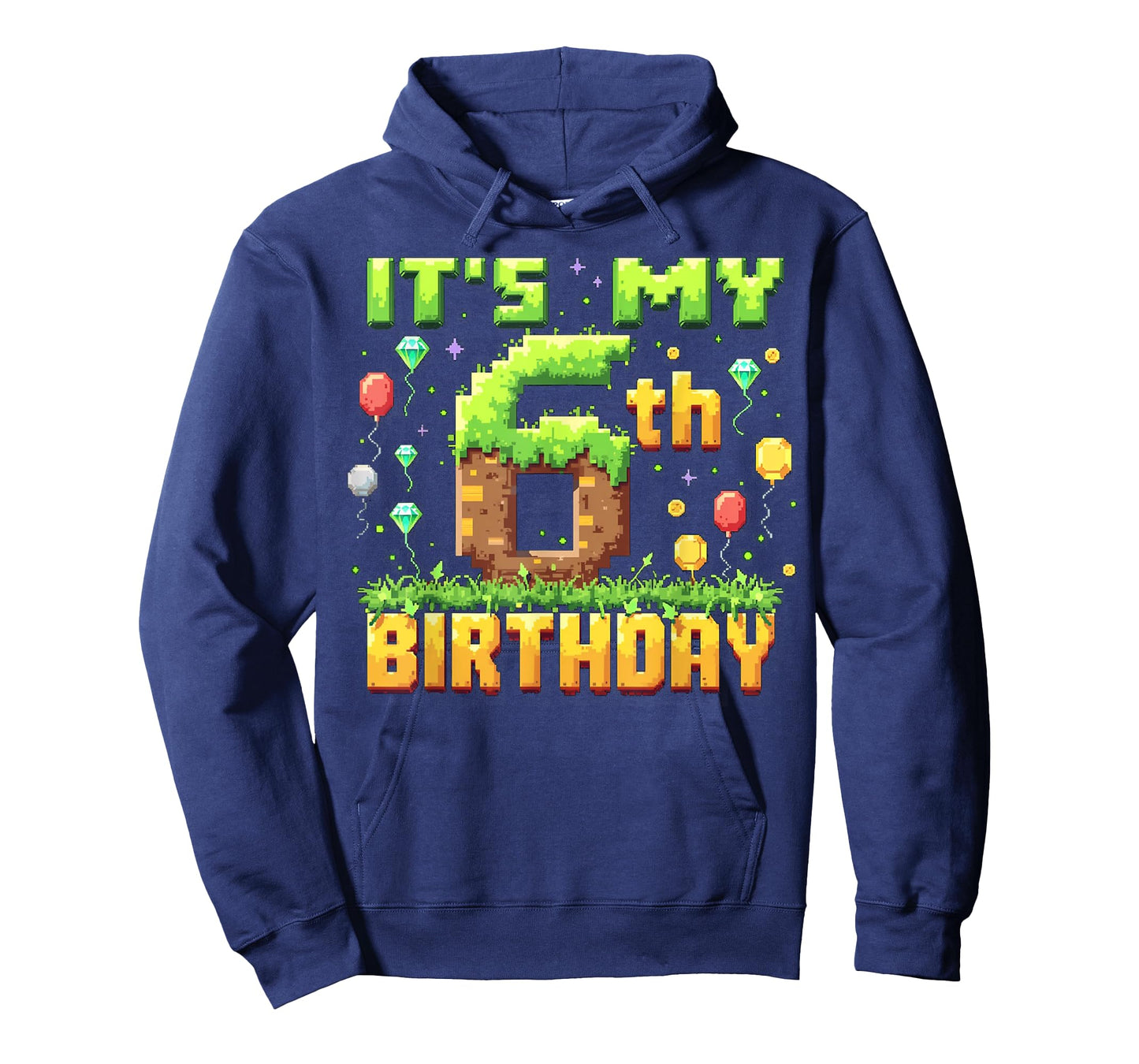 Birthday Boy Shirt It's My 6th Birthday Video Game Pixel T-Shirt