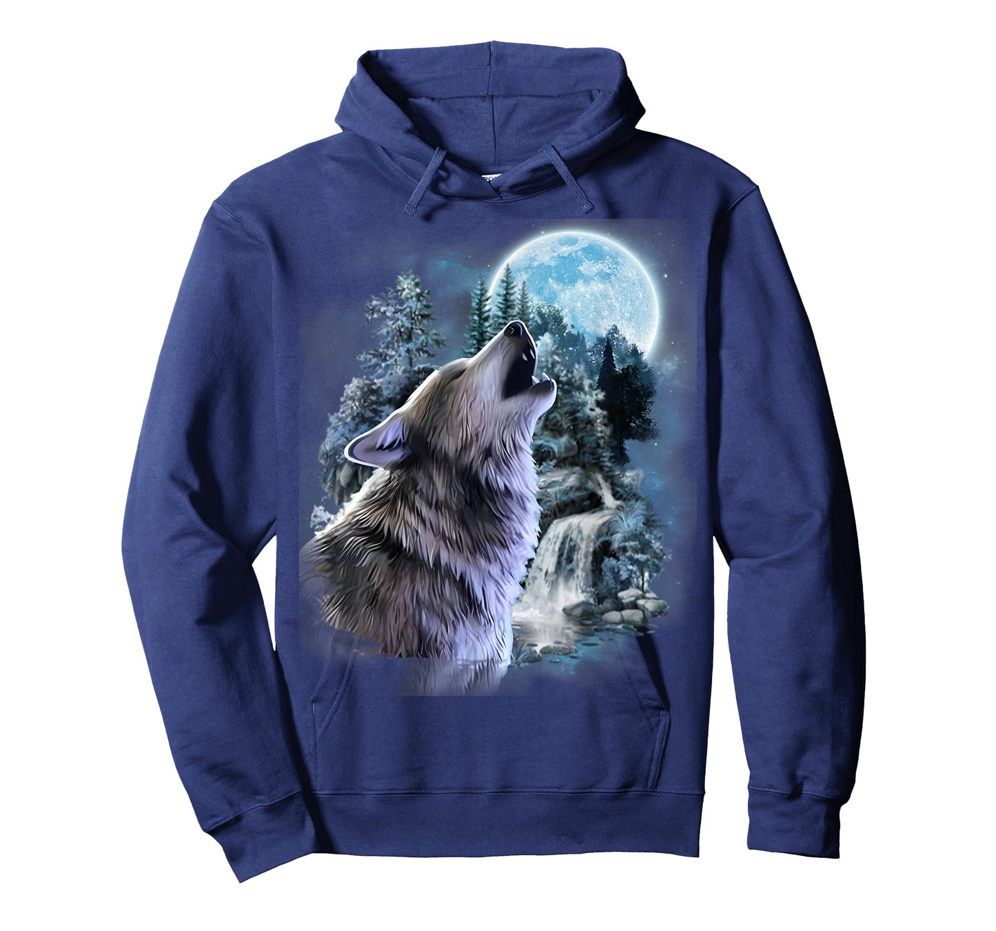 Wolf Howling Moon Forest Nature Wildlife Animal Lovers T-Shirt