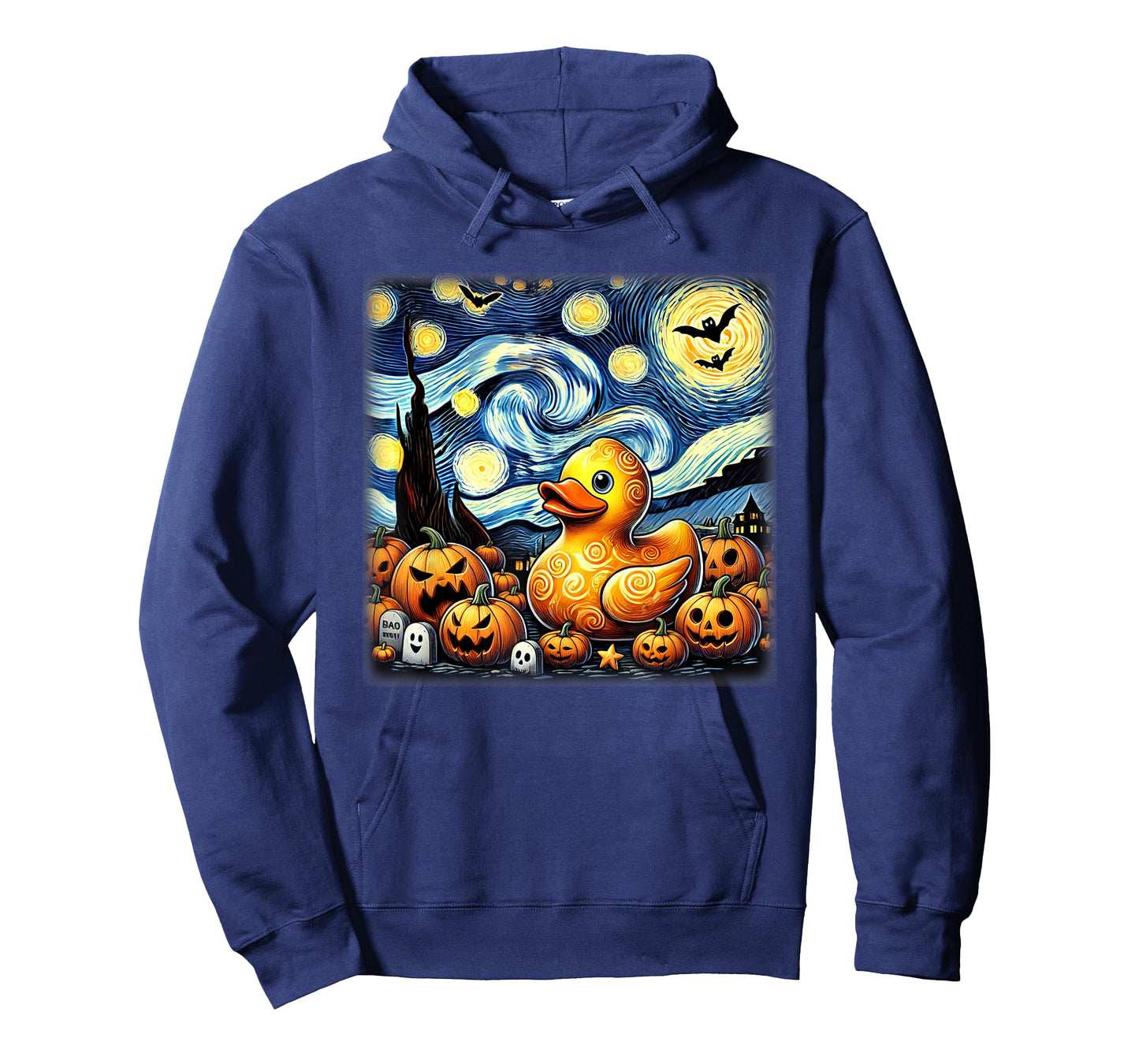 Starry Night Rubber Duck Halloween T-Shirt