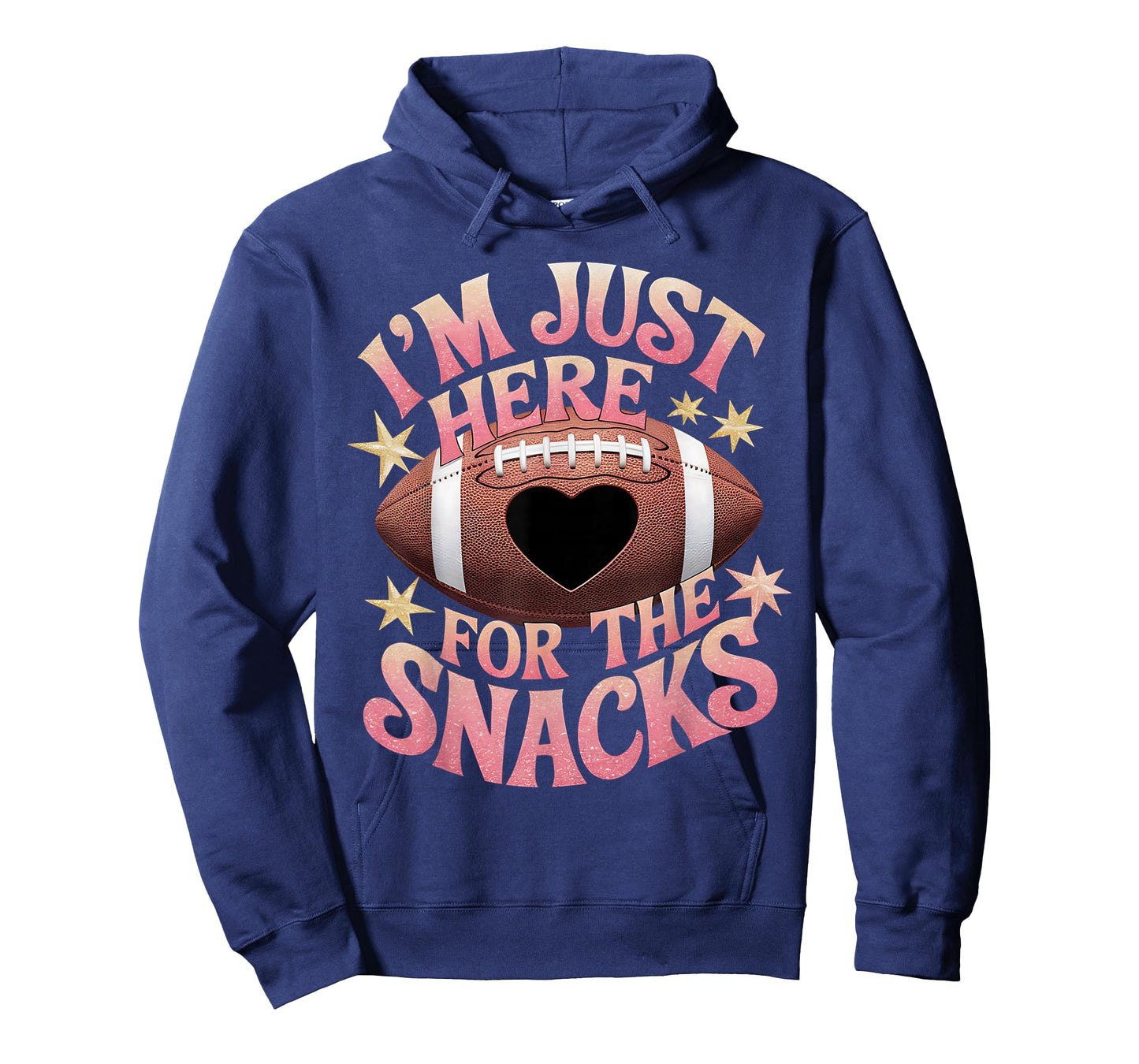 Funny Football Shirt Women I'm Just Here For The Snacks T-Shirt