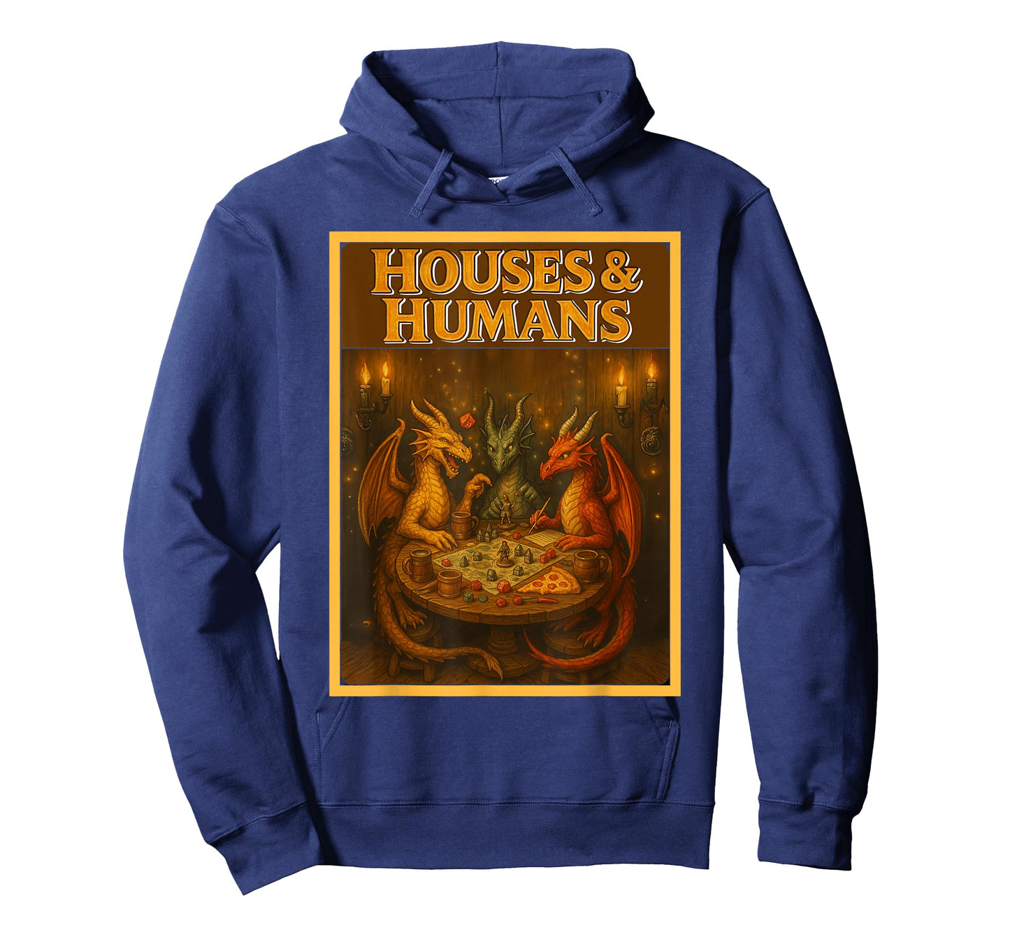 Gaming Houses Humans Funny RPG Parody Gamer Men Boys Kids T-Shirt