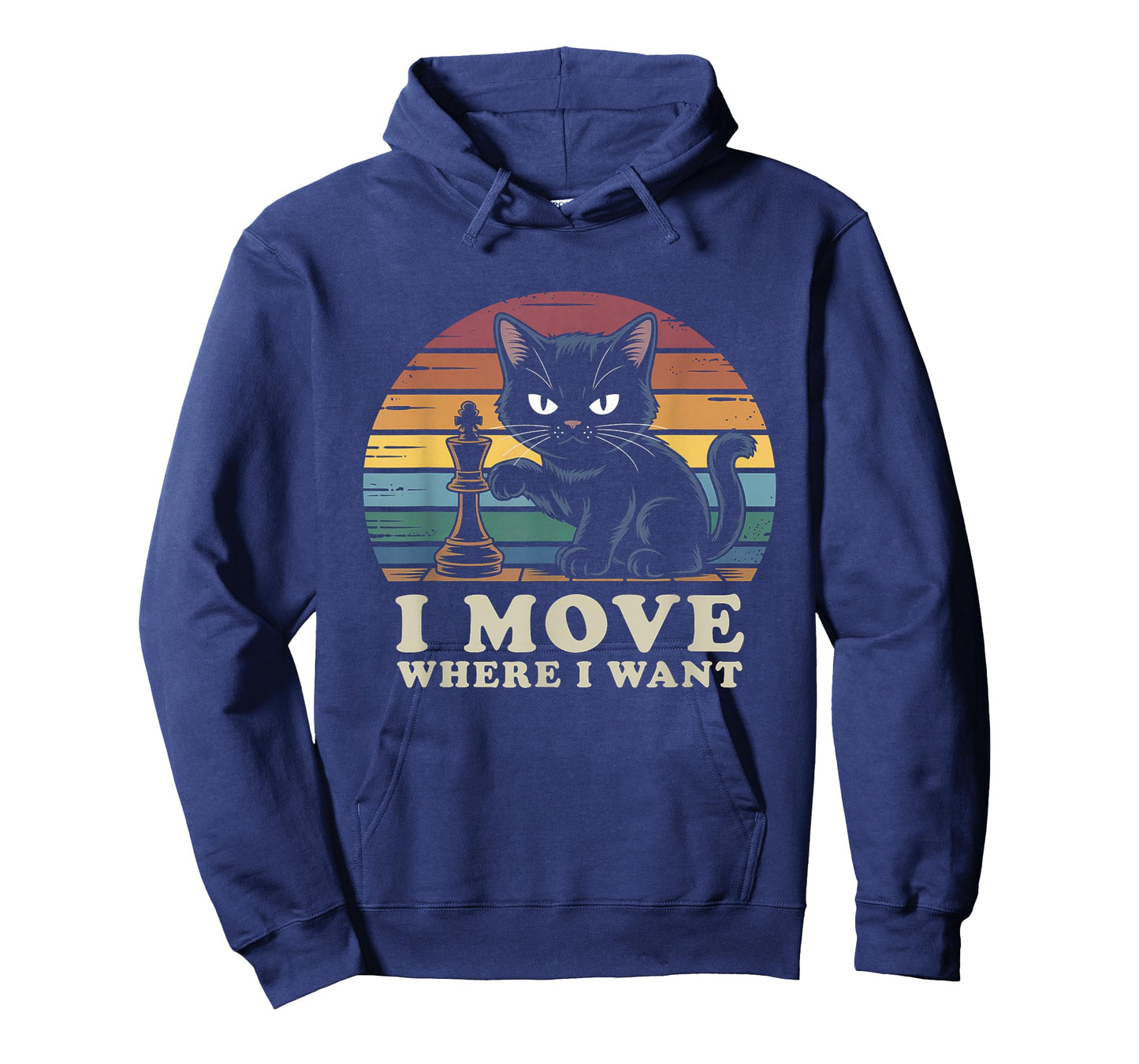 Funny Chess Cat, I Move Where I Want, Game Lovers, Pet Fans T-Shirt
