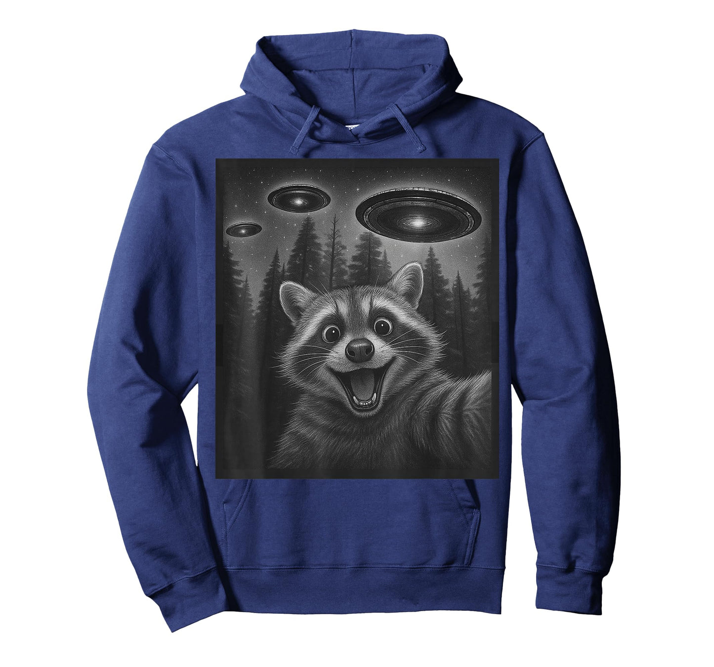 Funny Raccoon Selfie Alien UFO Gifts for Men Women Boy Kid T-Shirt