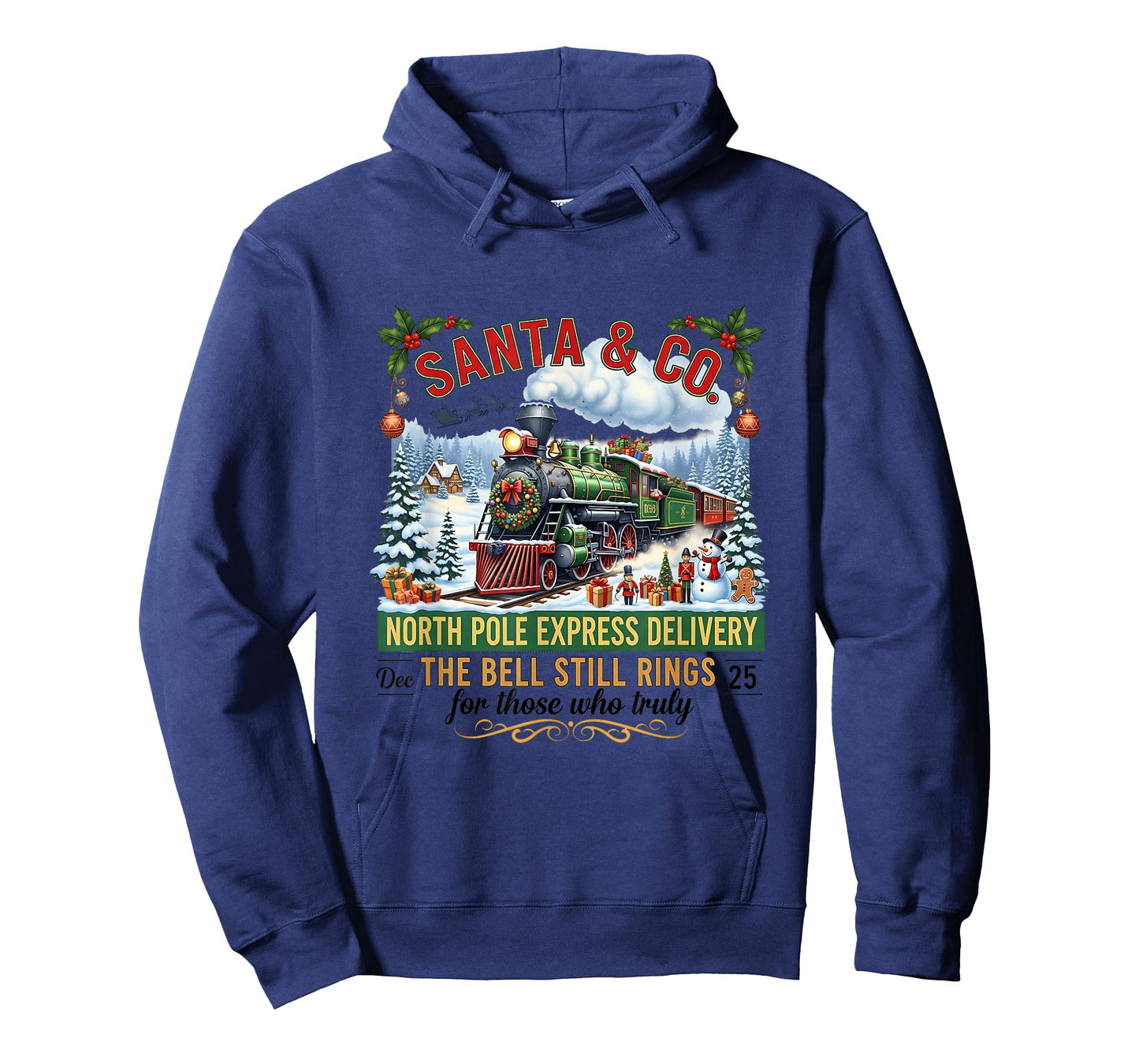 All Aboard Christmas Town Believe Wonderland Express Train T-Shirt