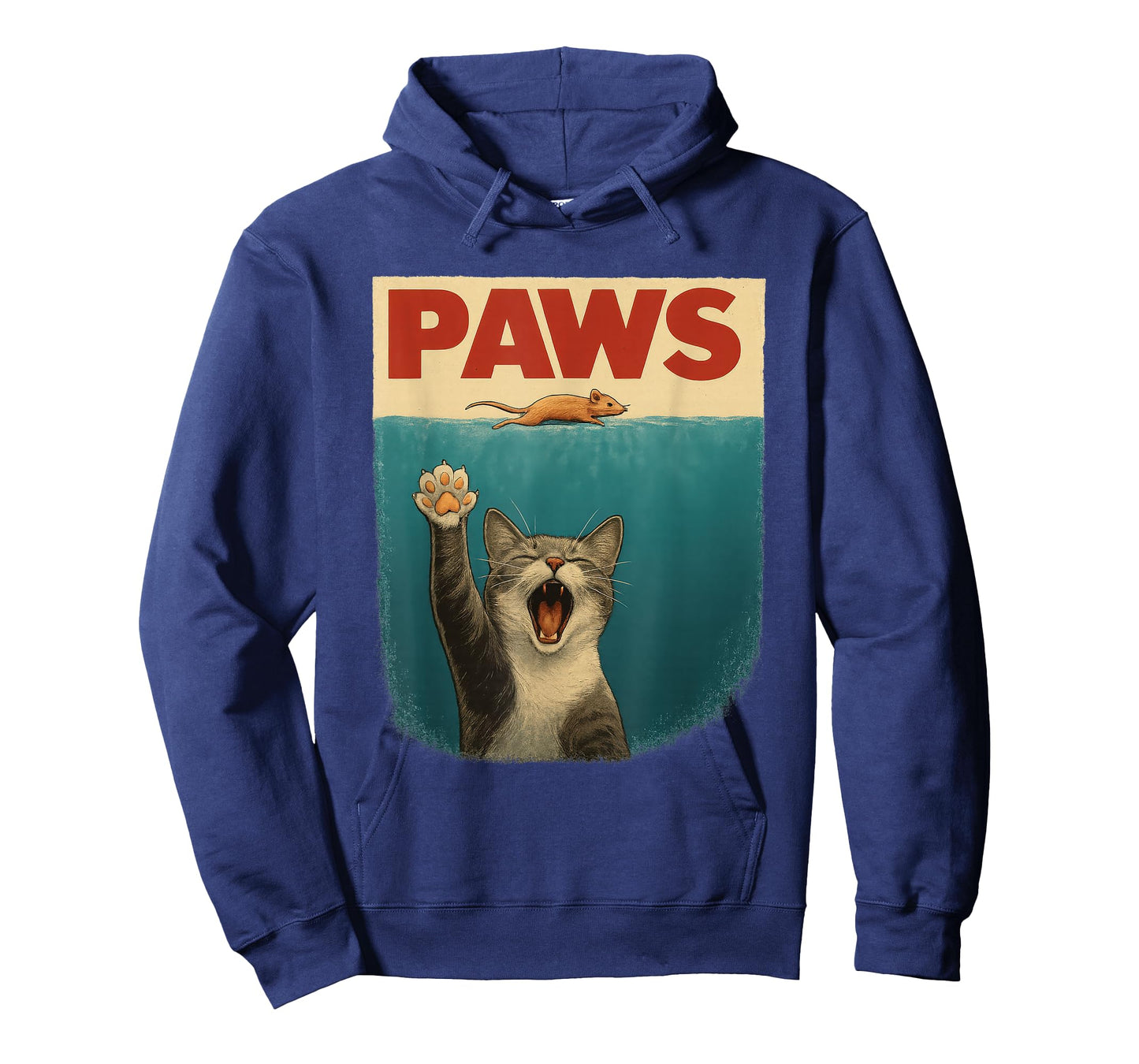 Funny Cat & Mouse Parody Retro Art โ Paws T-Shirt