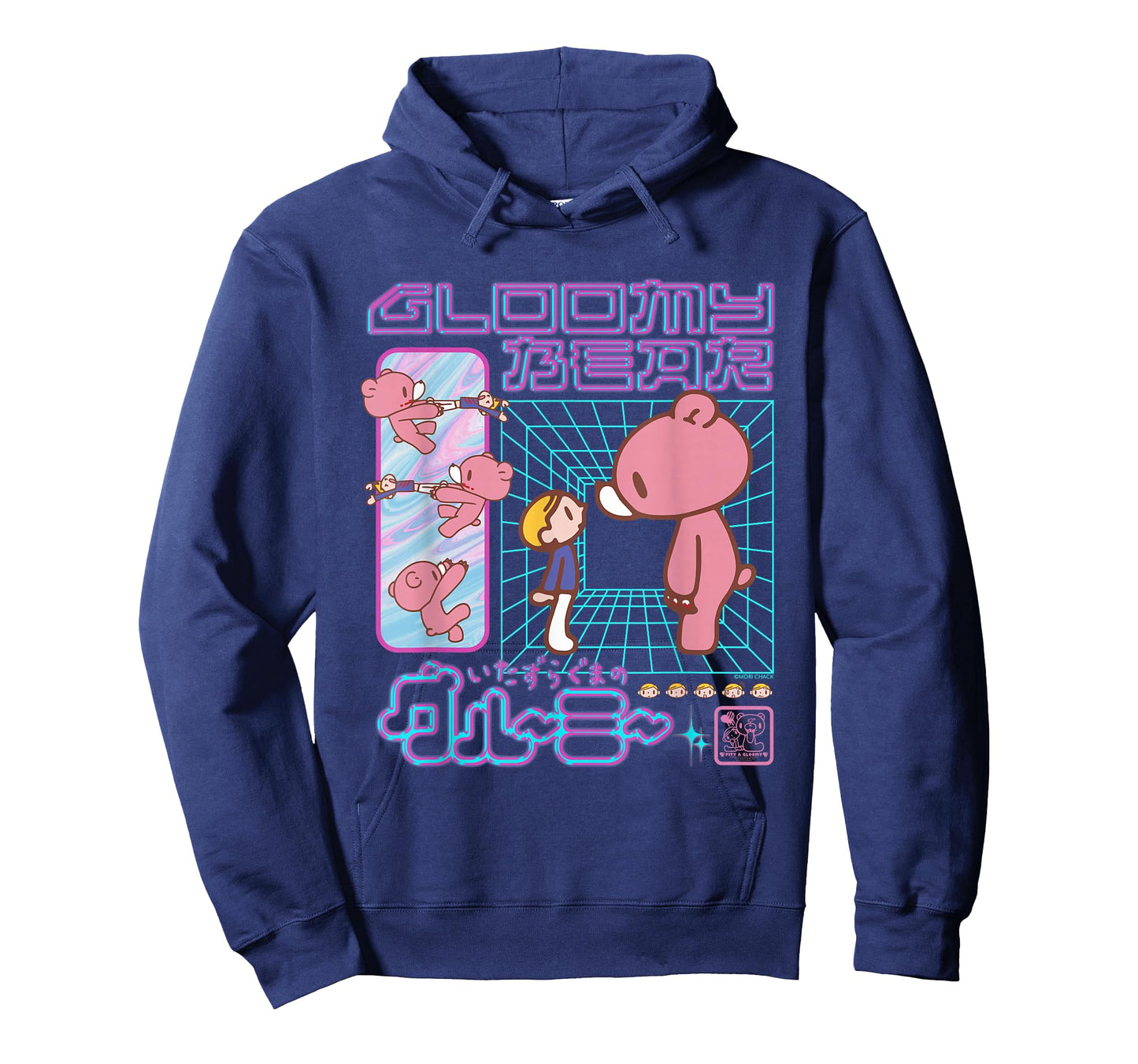 Gloomy Bear The Naughty Grizzly Retro 80's Futuristic Anime T-Shirt