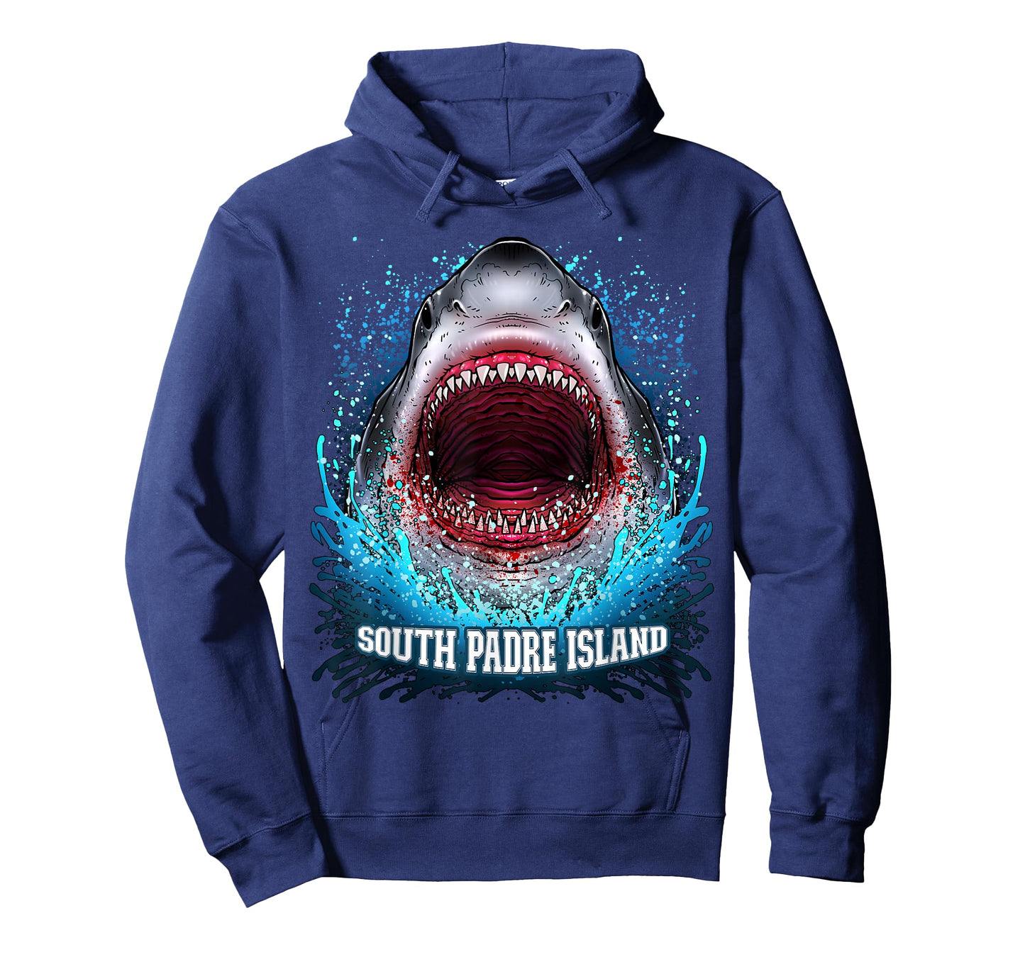 South Padre Island Texas Vacation Great White Shark Beach T-Shirt