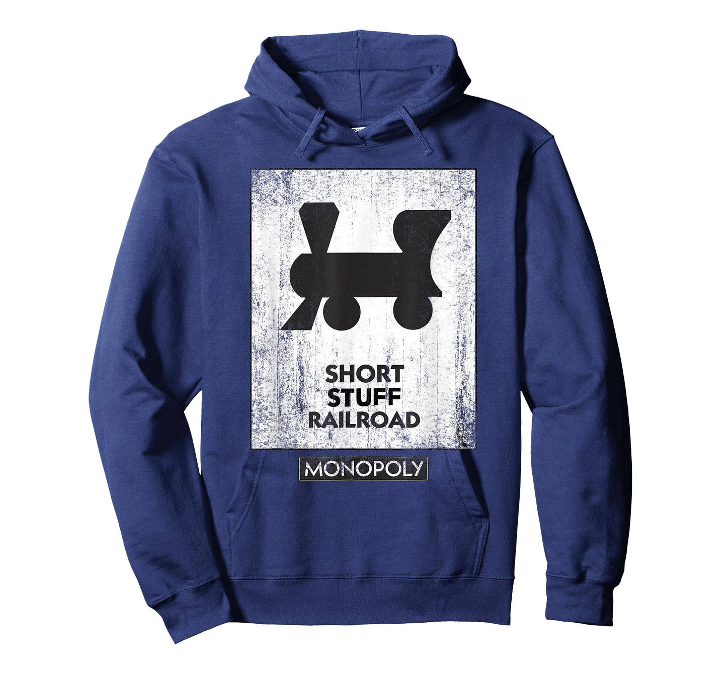 Monopoly Mr. Monopoly Short Stuff Railroad Distressed Logo T-Shirt