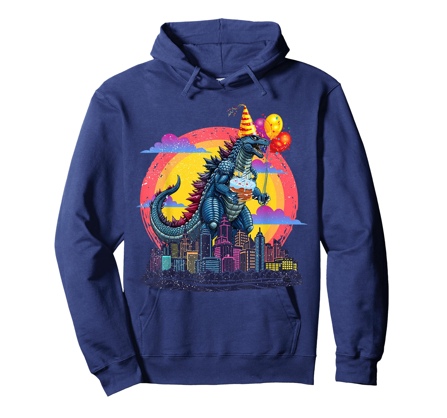 Kaiju Birthday Balloon & Cake Monster Movie Bday Decoration T-Shirt