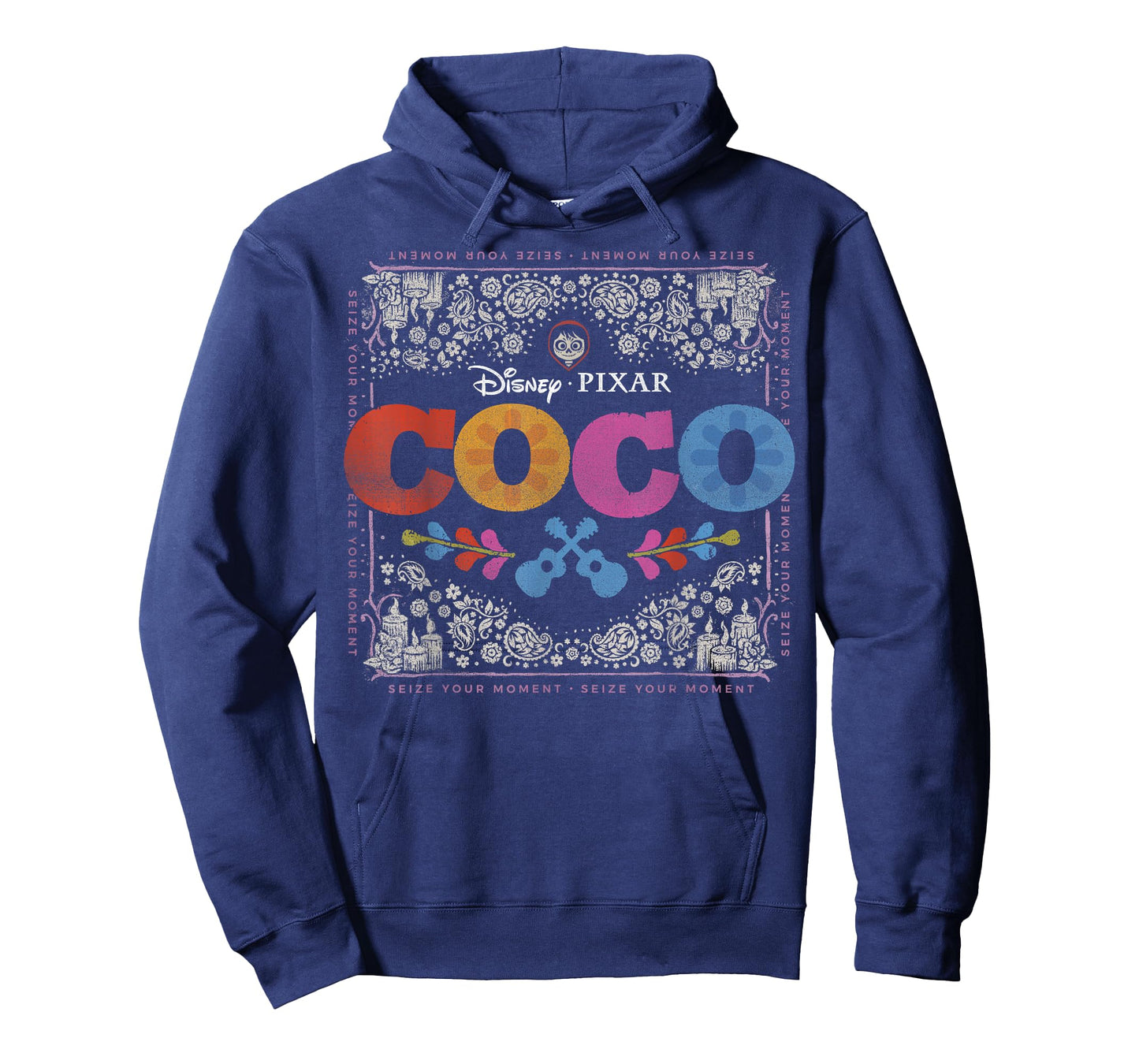 Disney Pixar Coco Colorful Square Floral Miguel T-Shirt T-Shirt