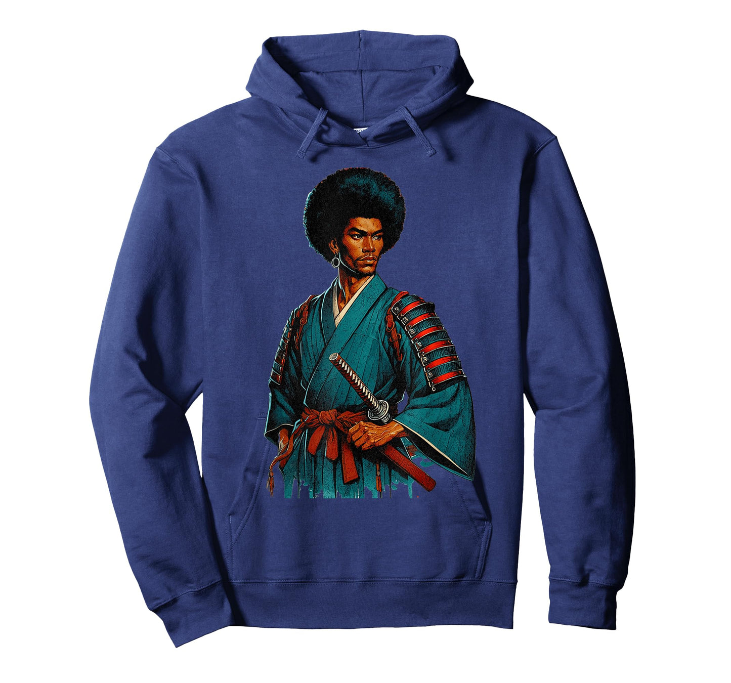 Afro American Samurai Anime Cartoon T-Shirt