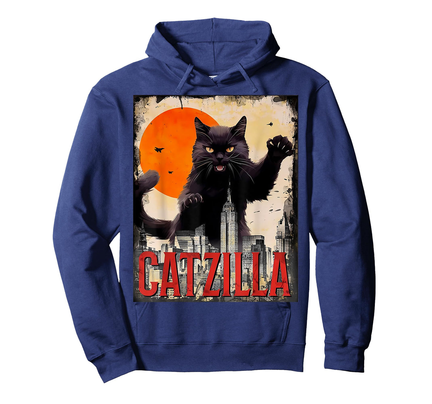 Catzilla Cat Art Funny Cat Gifts T-Shirt