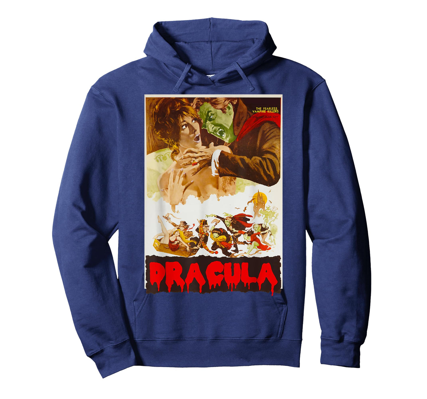 Retro Halloween Monster Poster Horror Movie Vampire Dracula T-Shirt