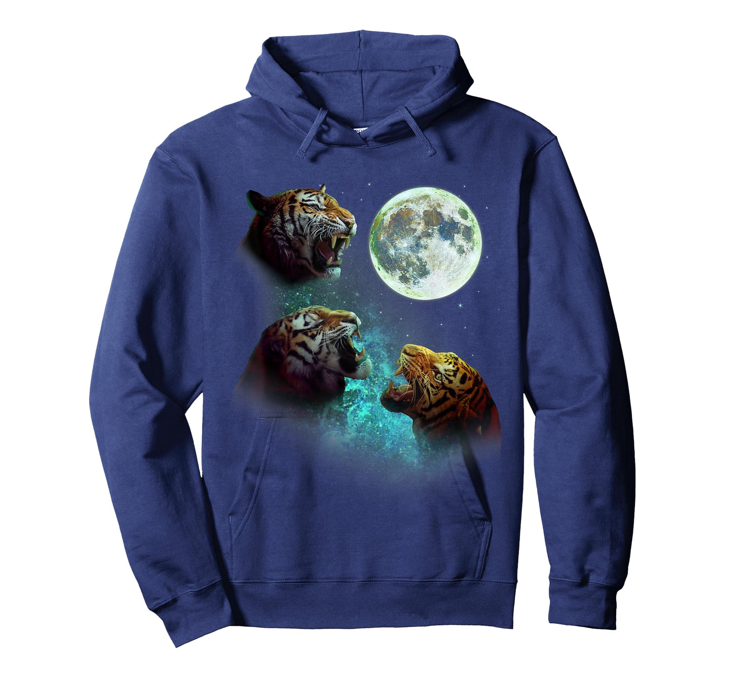 Three Tigers Howl at Moon 3 Wolfs - Funny Wolves Parody T-Shirt