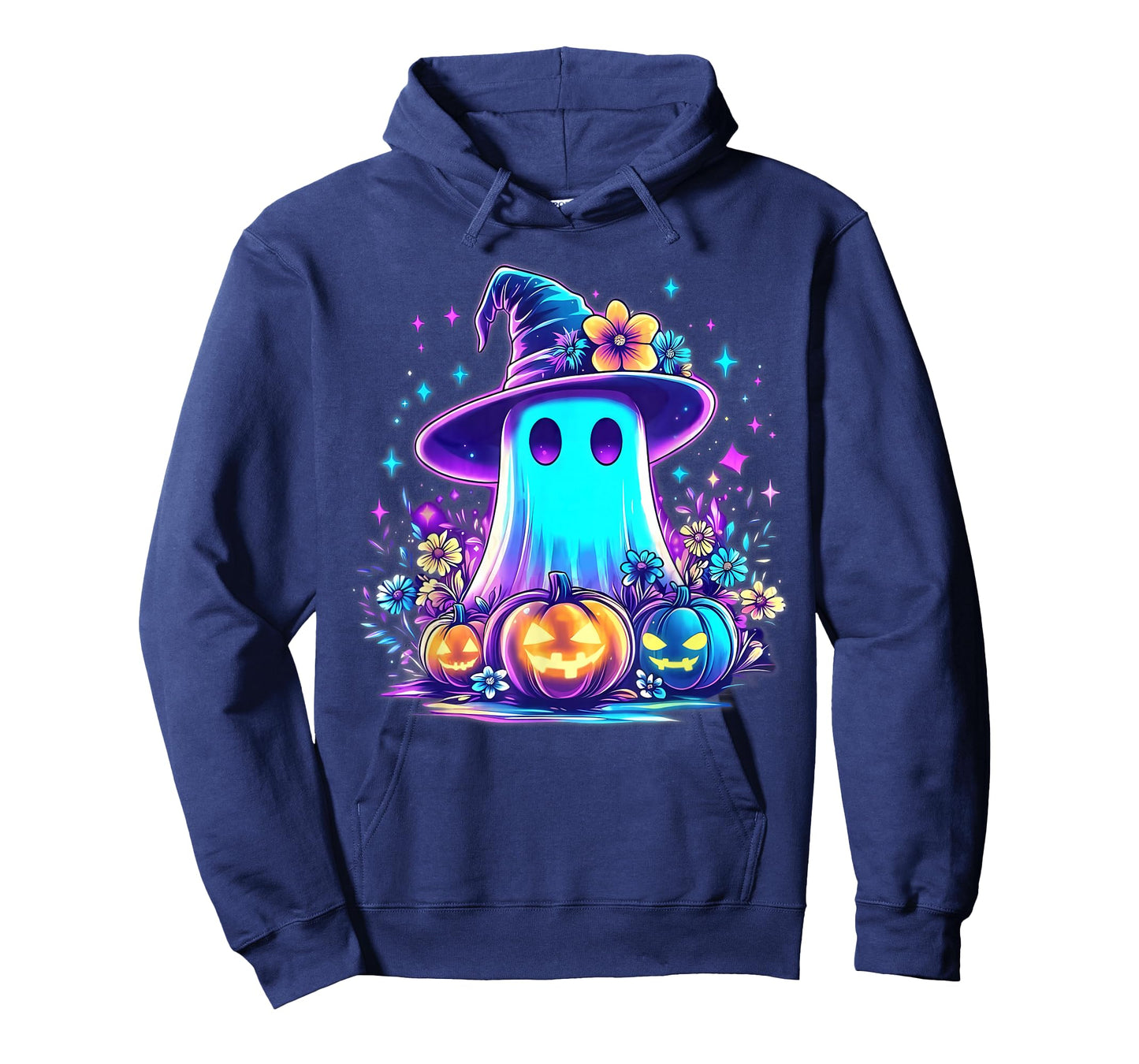Pastel Galaxy Ghost Halloween Girl Kids Ghost Coquette Bow T-Shirt