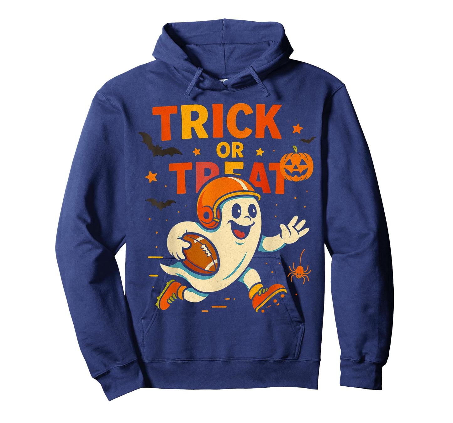Halloween Ghost Funny Football Shirt for Boys Kids Youths T-Shirt