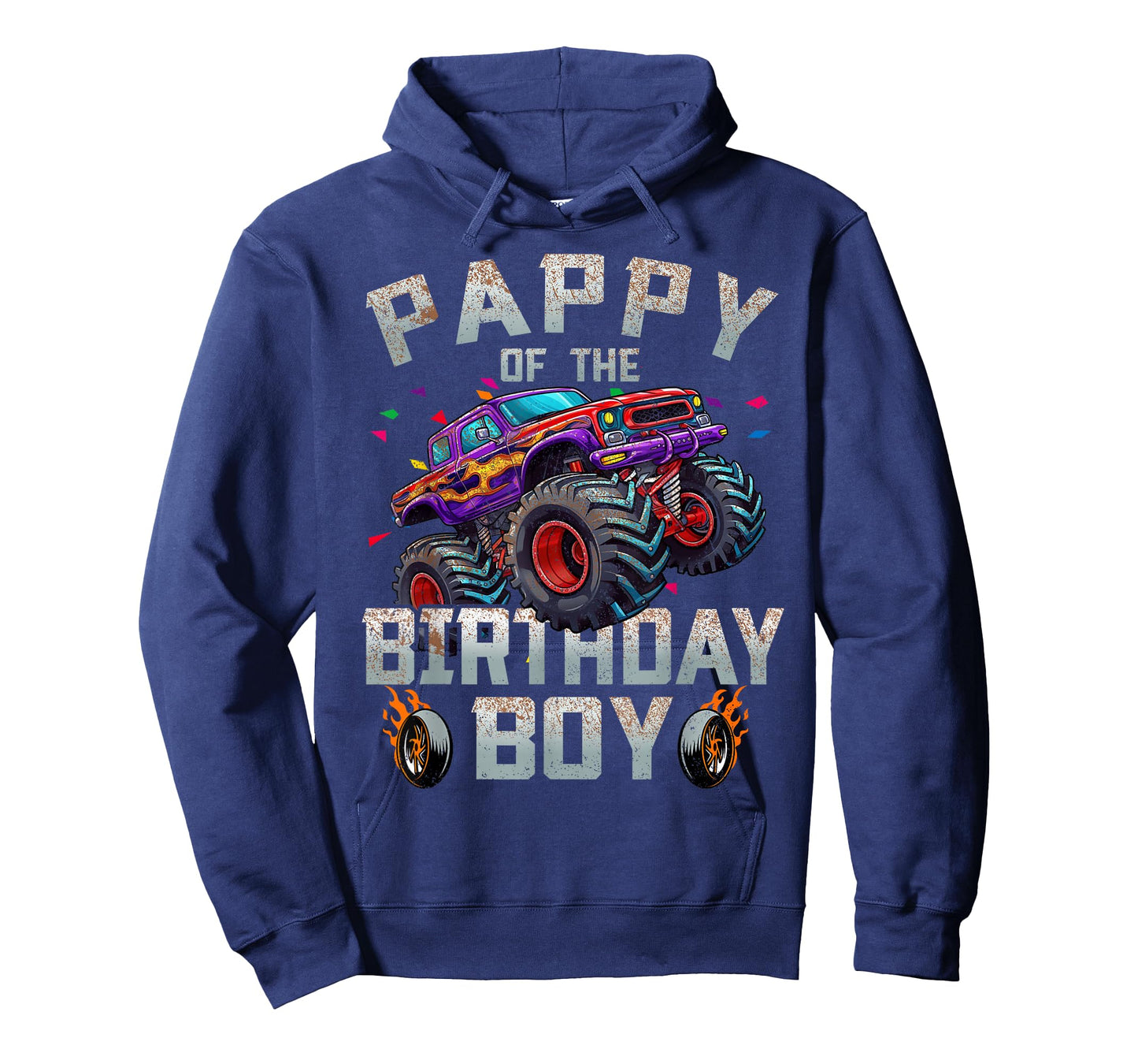 Pappy Of The Birthday Boy Monster Truck Family T-Shirt