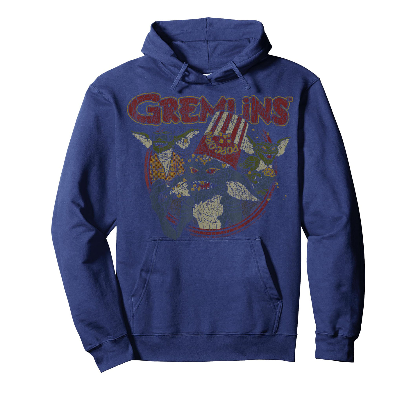 Gremlins Popcorn Bucket Distressed Group Shot T-Shirt