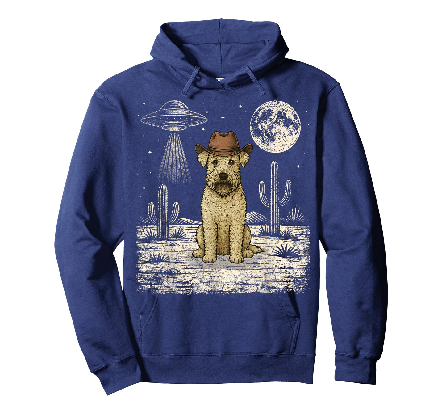Funny Wheaten Terrier Cowboy Western Dog UFO T-Shirt