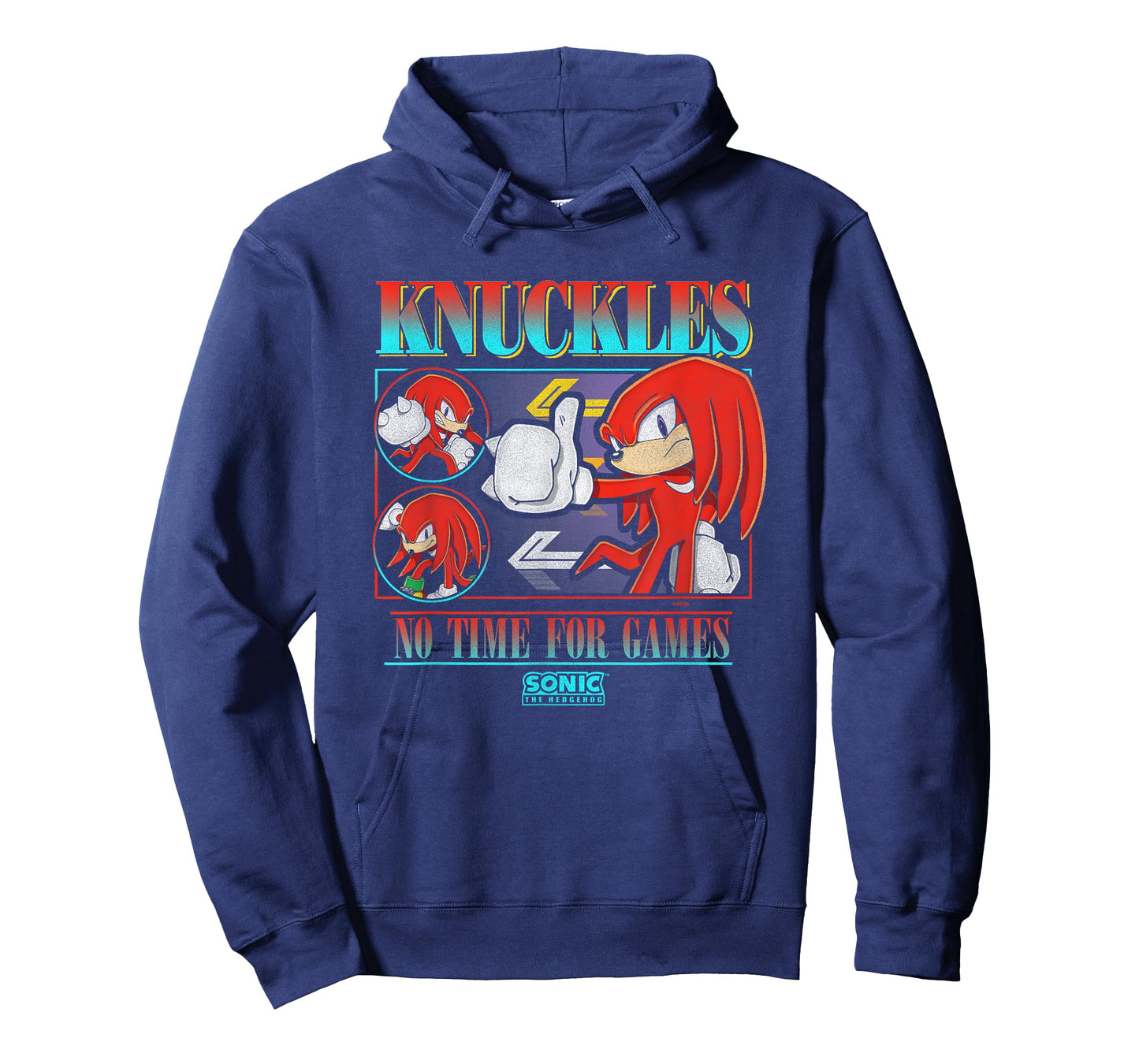 Sonic The Hedgehog Knuckles No Time For Games Vintage T-Shirt