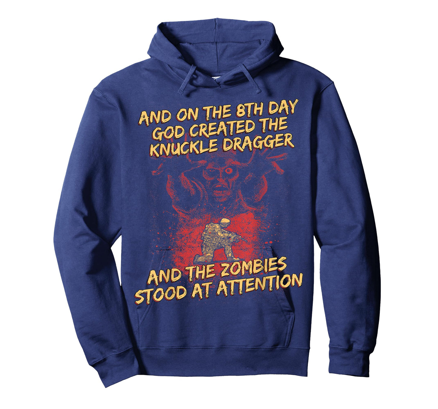 Knuckle Dragger Zombies Halloween Military Gift T-Shirt