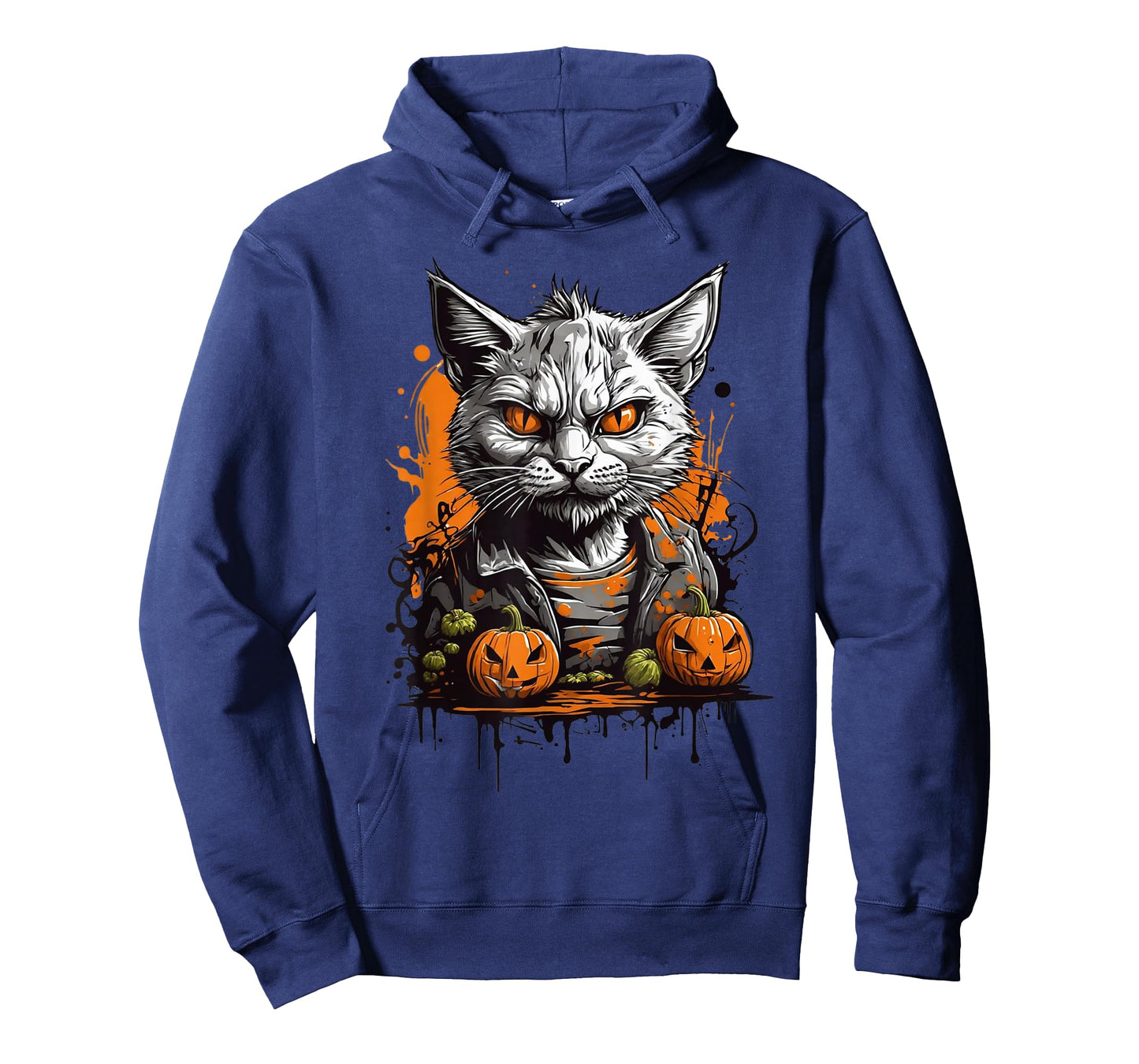 Zombie Cat And Pumpkin T-Shirt