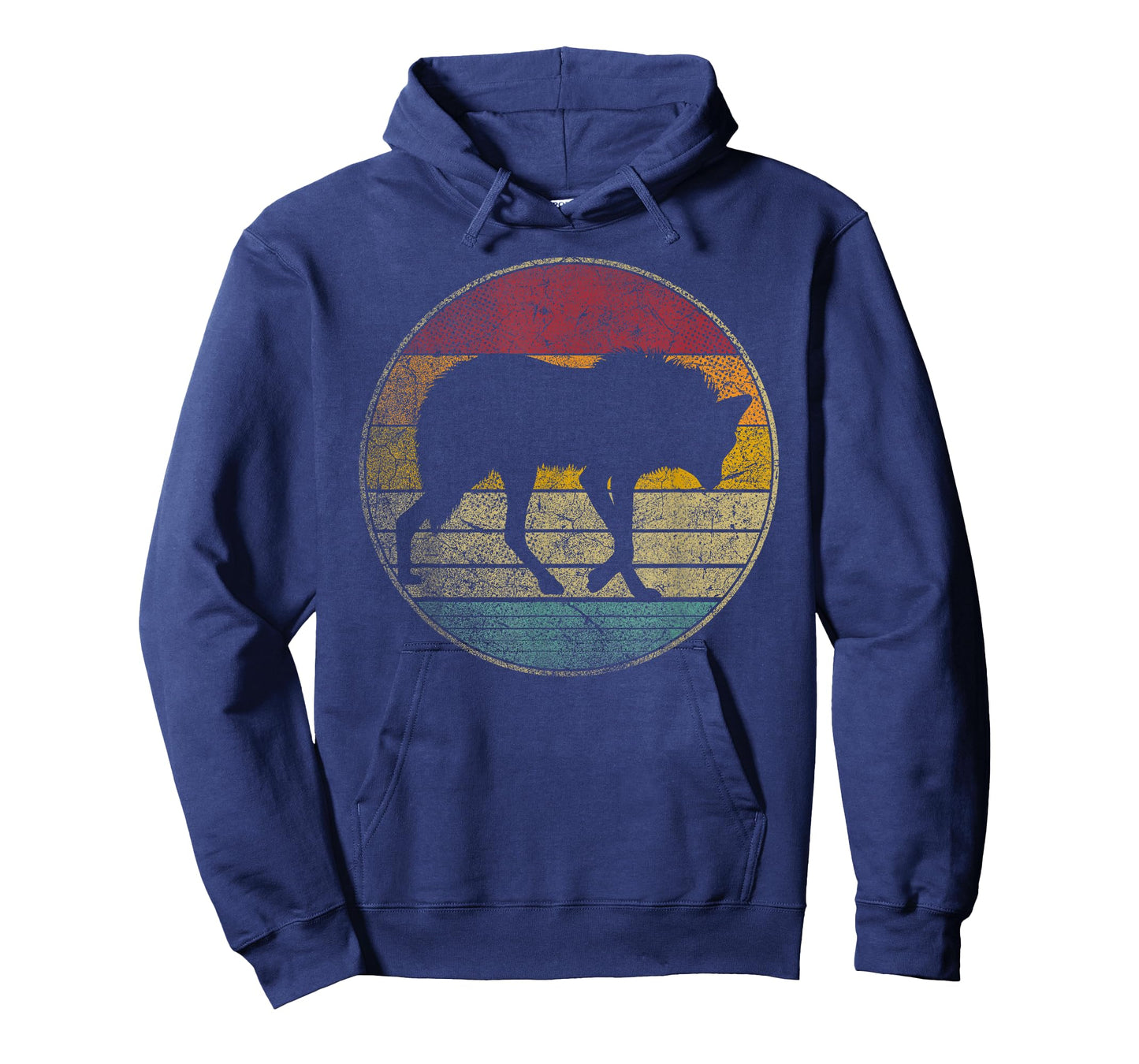 Maned Wolf - Retro Style Sunset Vintage 70s 80s 90s T-Shirt
