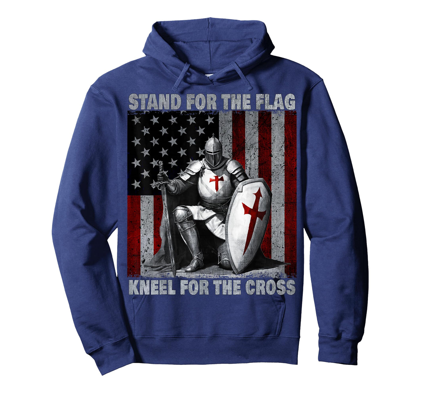 Knight Templar American Flag Crusader T-Shirt
