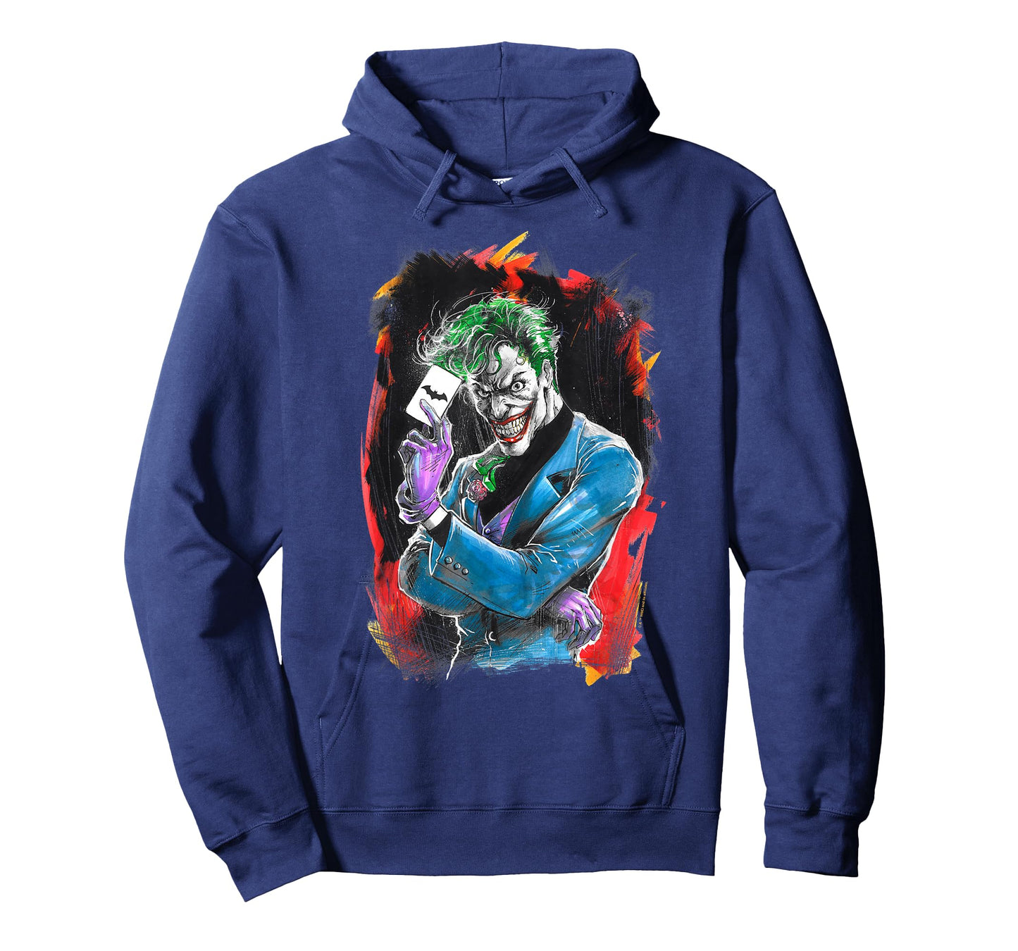 WB100 DC Comics Joker Prince of Crime Flaming Card T-Shirt