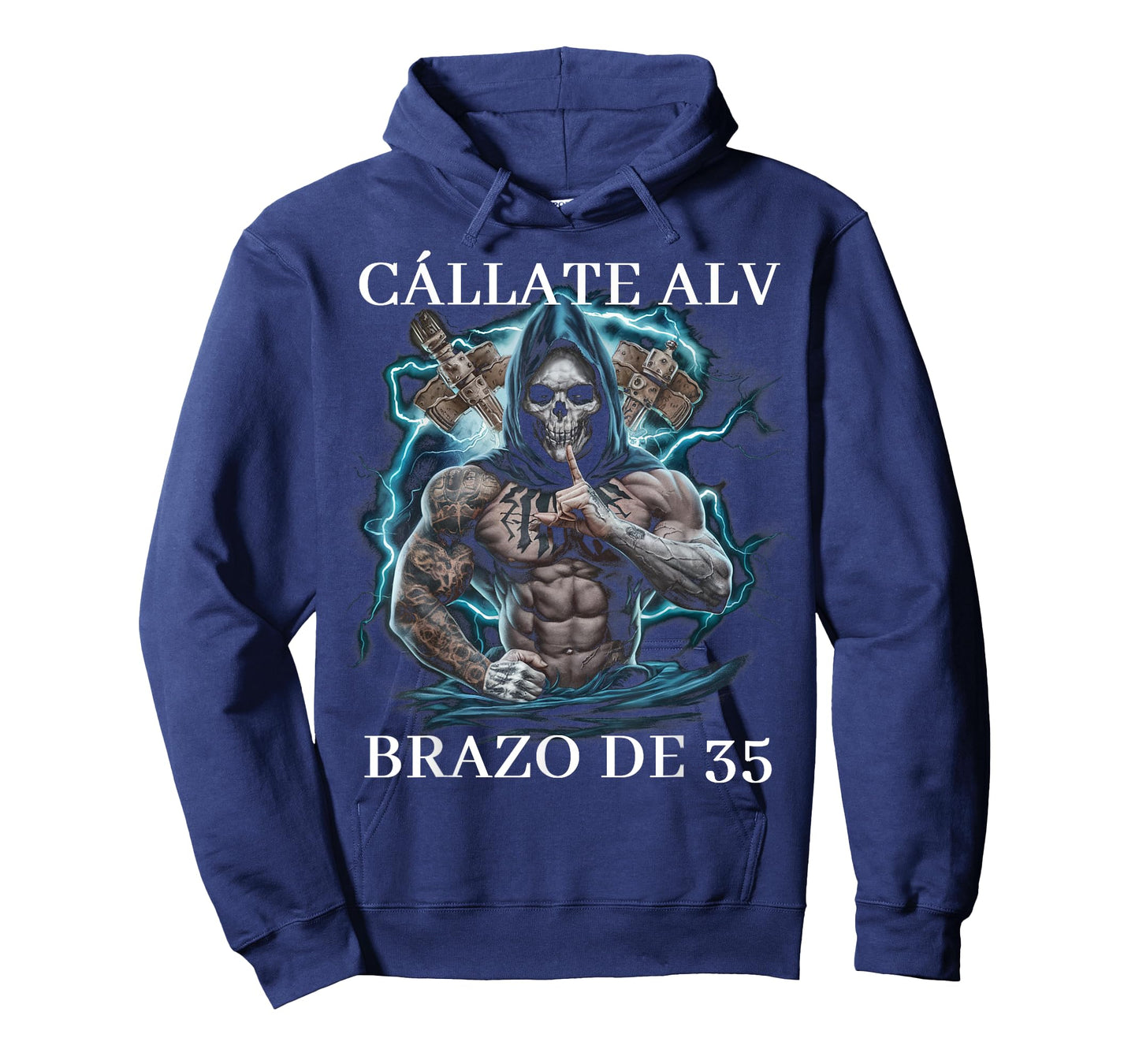 Callate ALV brazo de 35: Calacas chidas gym T-Shirt