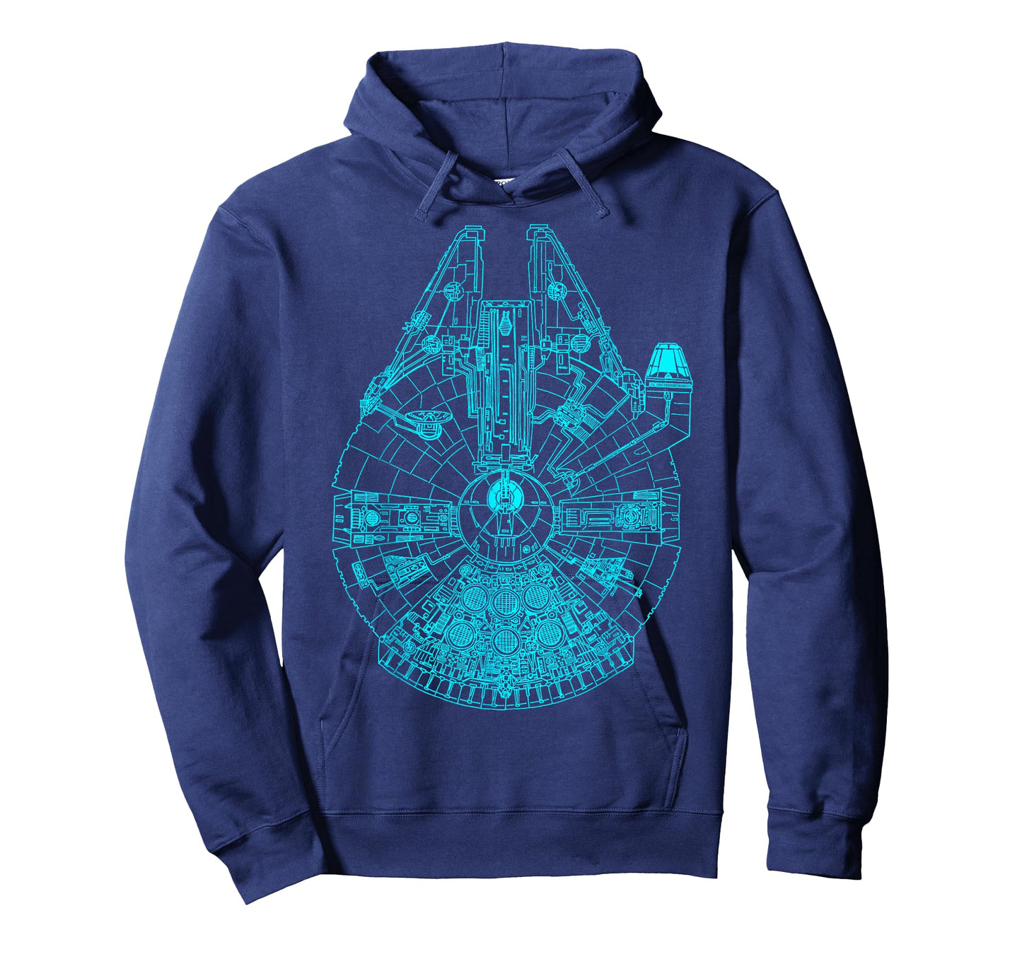Star Wars Millennium Falcon Teal Details Graphic T-Shirt T-Shirt