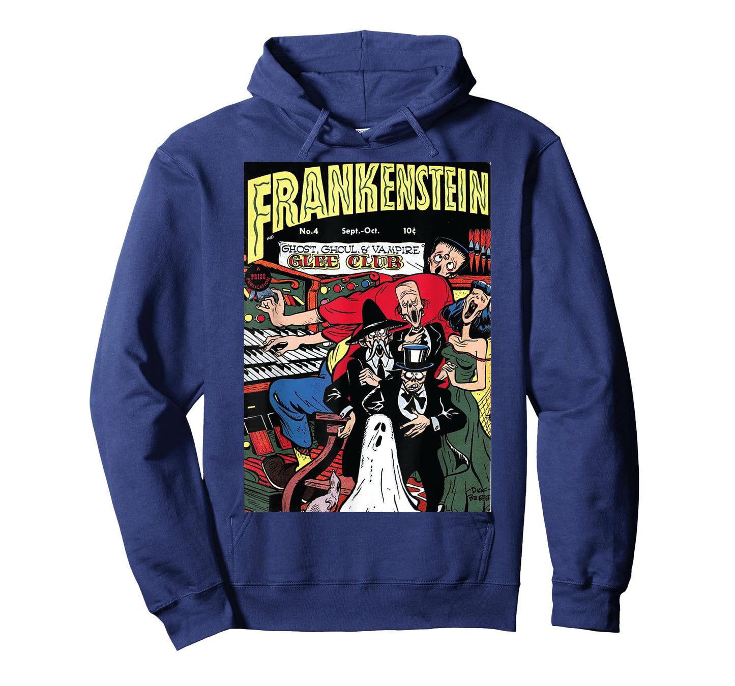 Frankenstein Halloween Horror Vintage Comic Book Retro Funny T-Shirt