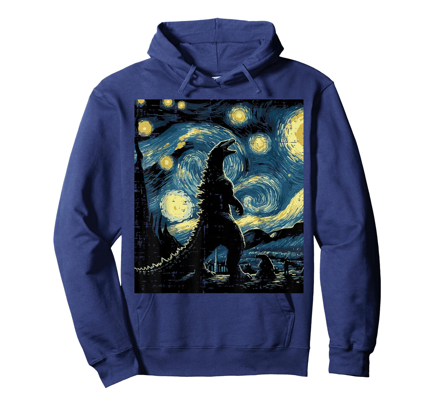 Japanese Monster Starry Night Funny Painting Men Women Kids T-Shirt