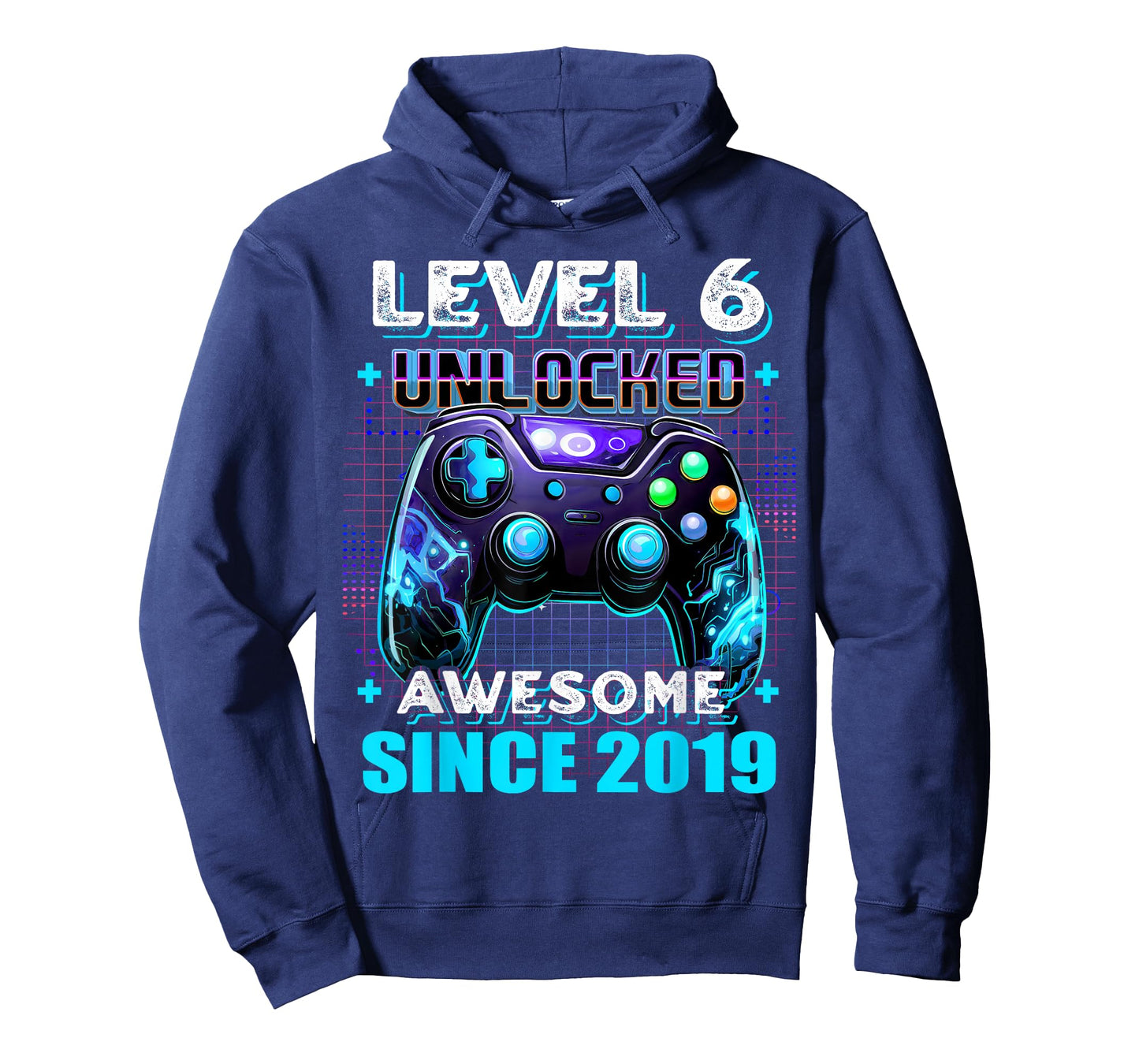 6th Birthday Boy Level 6 Gamer 6 Year Video Game Party T-Shirt